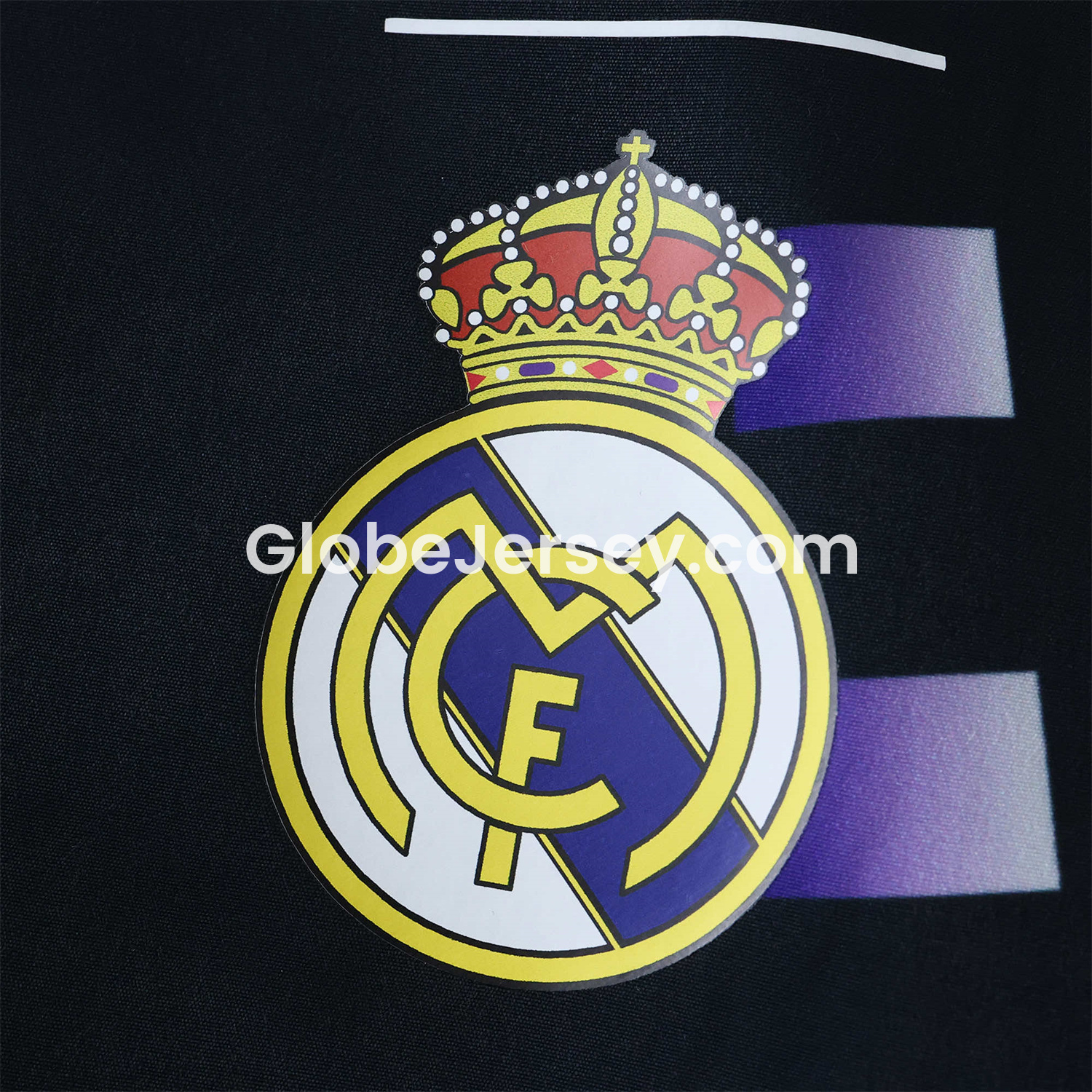 GlobeJersey-Retro Real Madrid 1997-98 Third Double Sided Reversible Windbreaker - Black & Blue