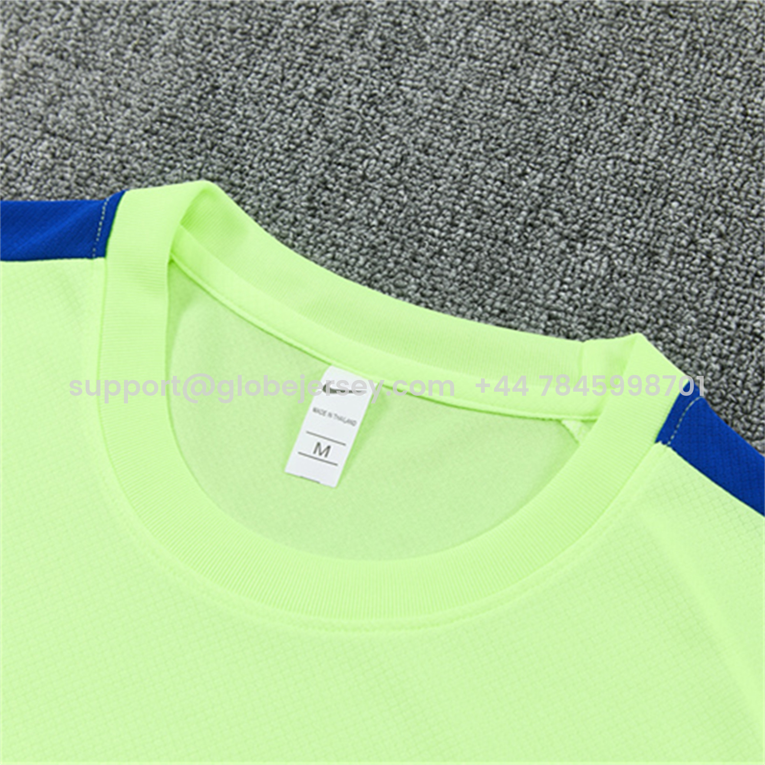 GlobeJersey-Atletico Madrid 26-27 Short-Sleeve Training Set - Green Top and Black Shorts