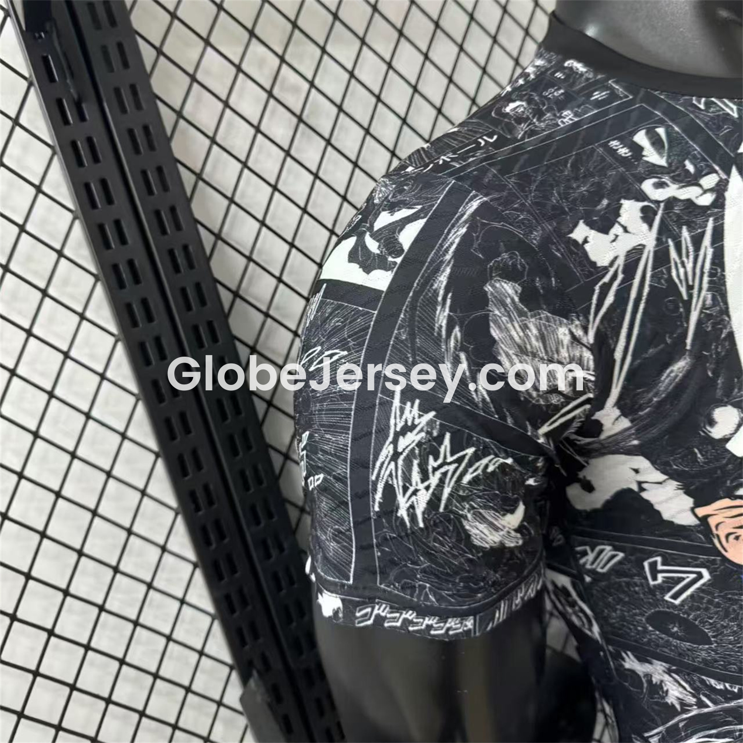 GlobeJersey-Japan 25-26 Muscle Saiyan Black Special Jersey - Player Version
