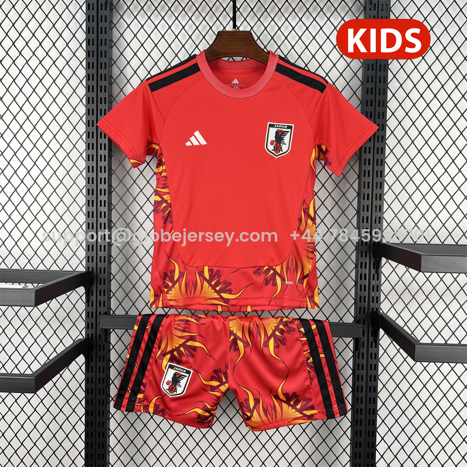 GlobeJersey-Japan 2026 Red Goalkeeper Kids Kit