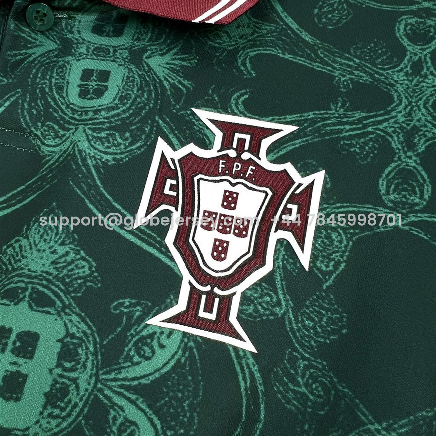 GlobeJersey-Portugal 2026 Green Special Polo Jersey - Fans Version