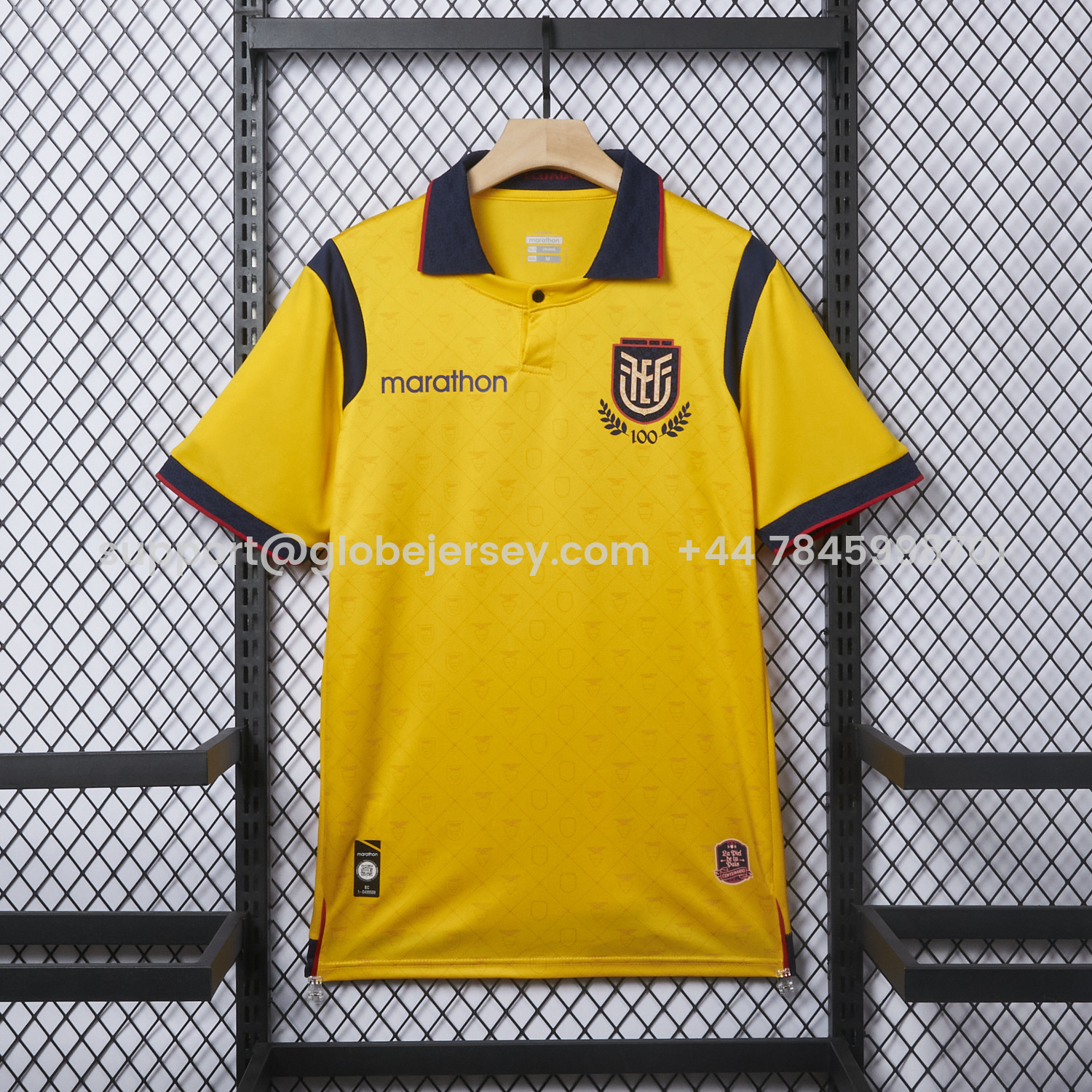 GlobeJersey-Ecuador 2025 Centenary Home Jersey - Fans Version
