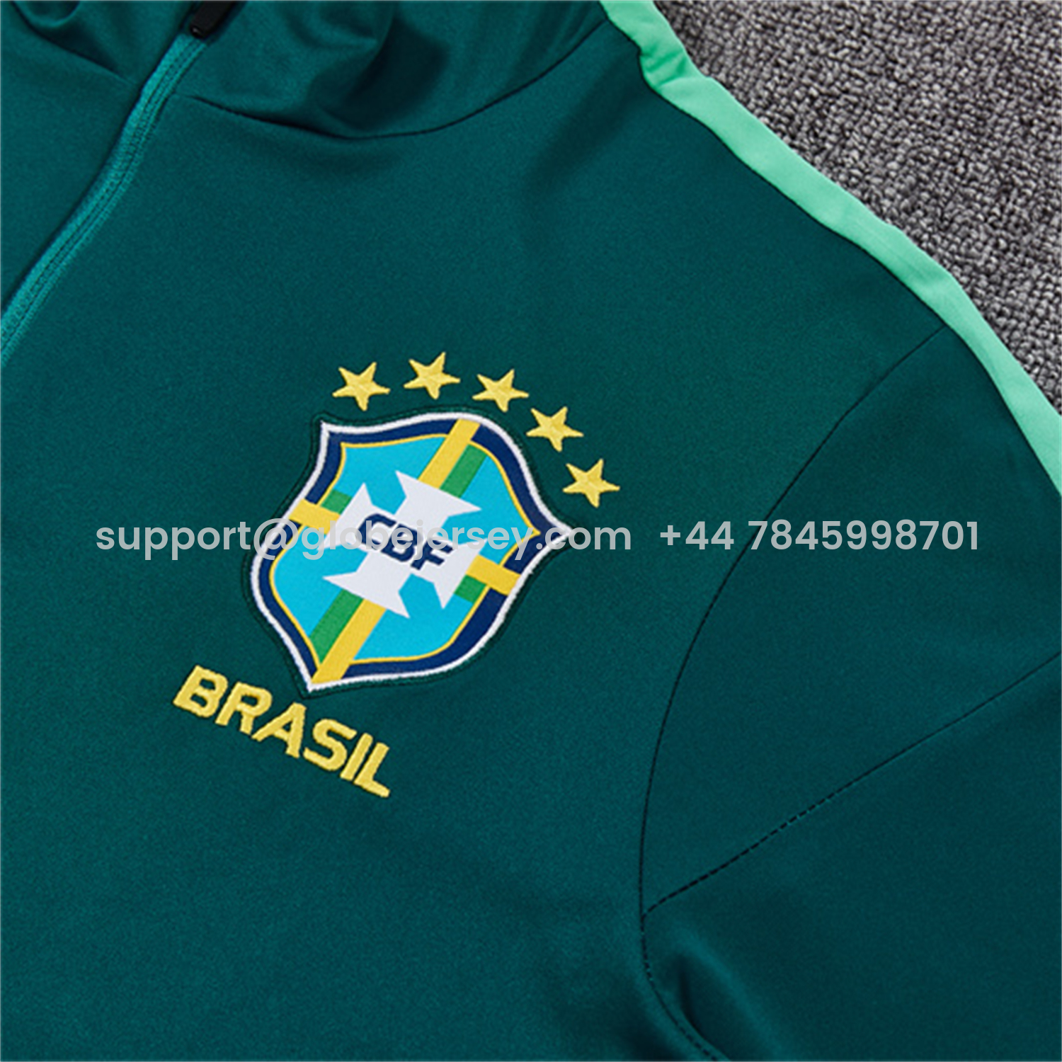 GlobeJersey-Brazil 2026 Kids Long Sleeves Training Set - Colors Top & Colors Pants