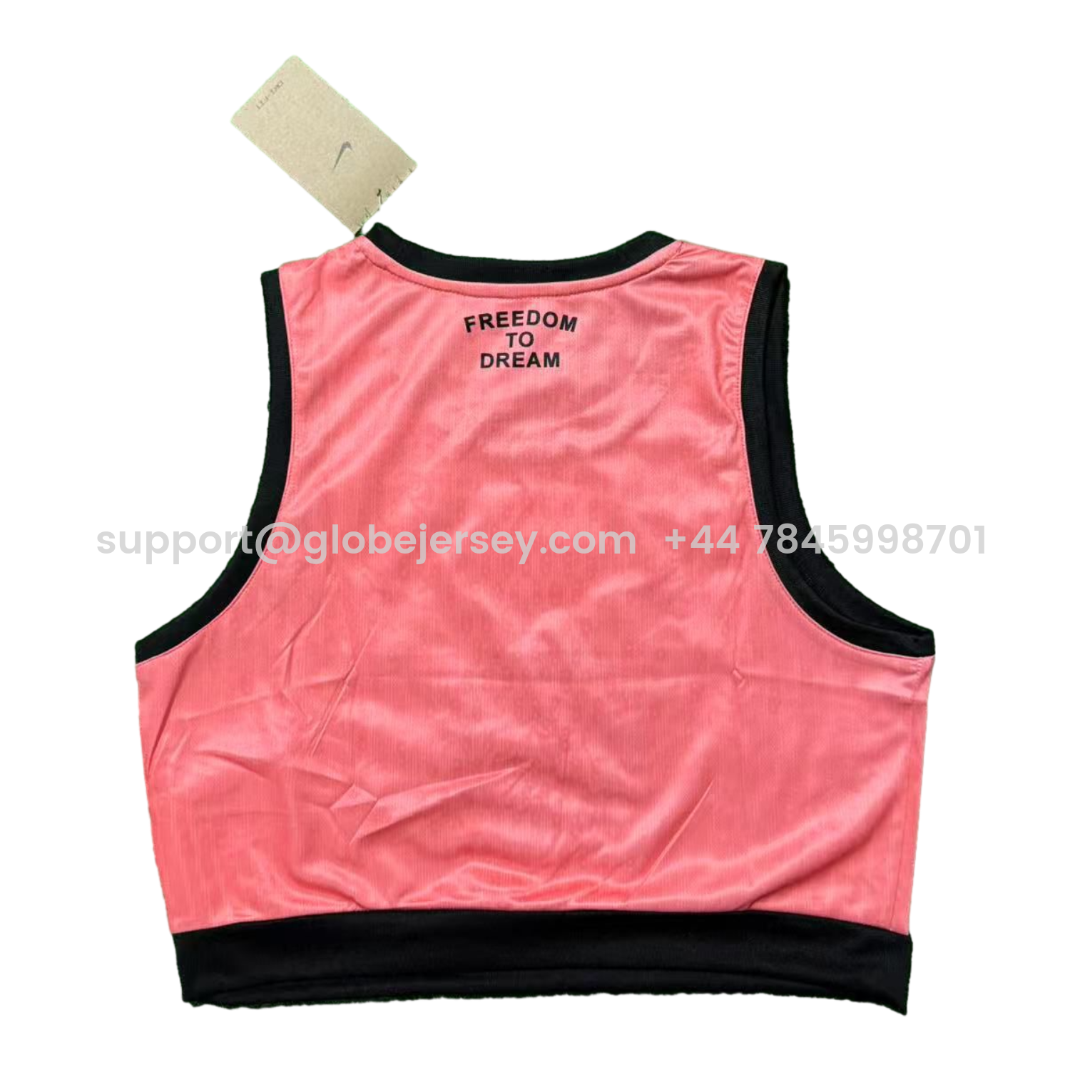 GlobeJersey-Women's Barcelona 25-26 Black Logo Pink Yoga Vest