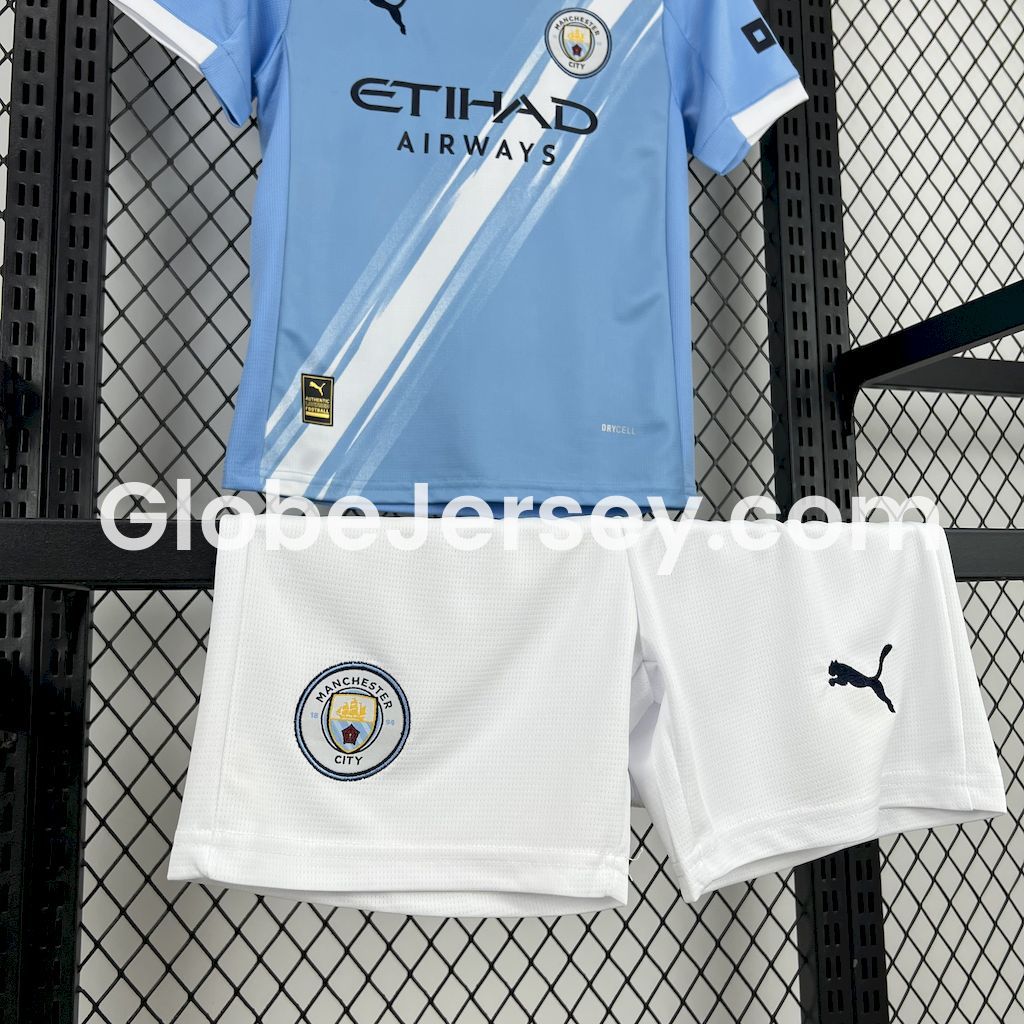 GlobeJersey-Manchester City 25-26 Home Kids Kit