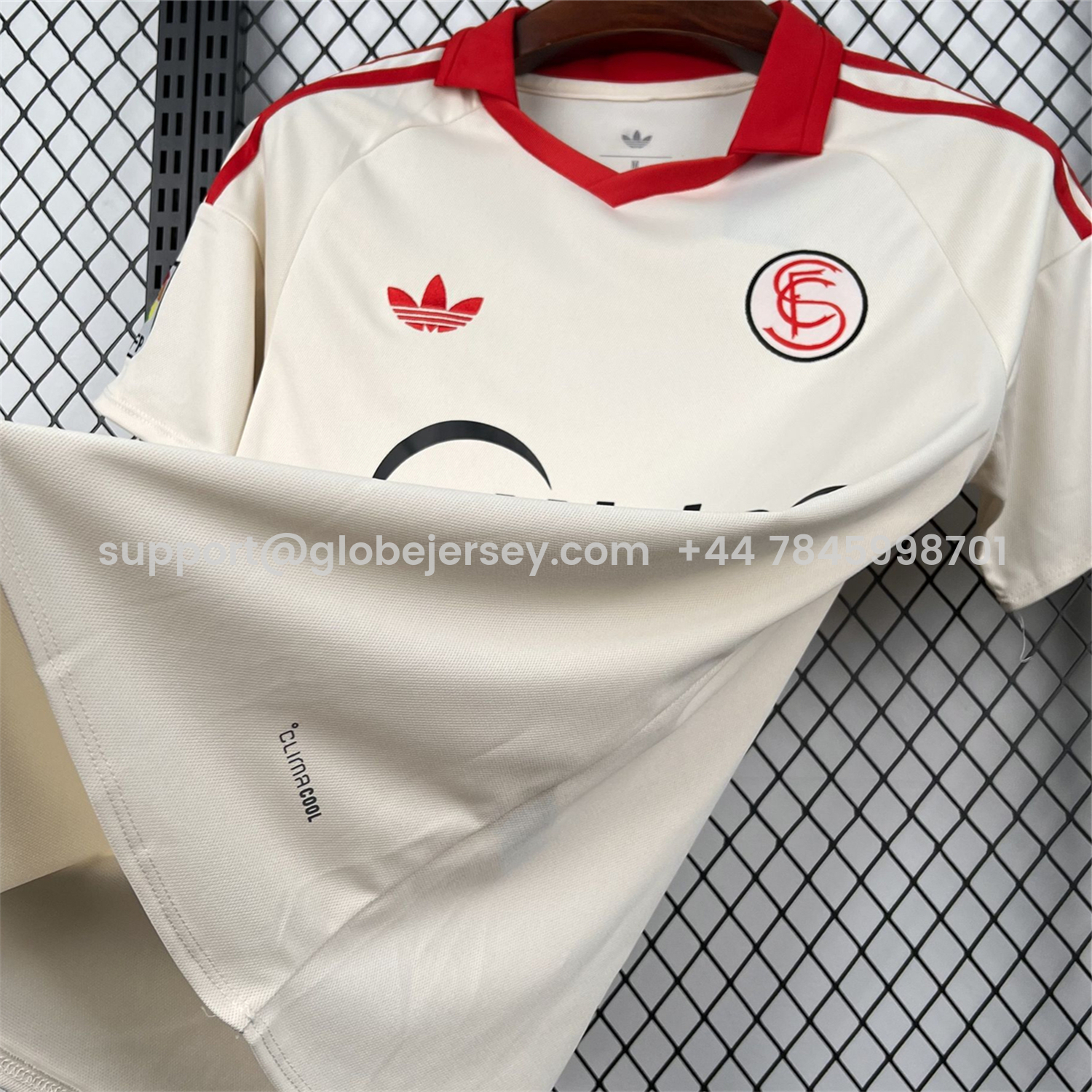 GlobeJersey-Sevilla 25-26 Retro Style Jersey - Fans Version