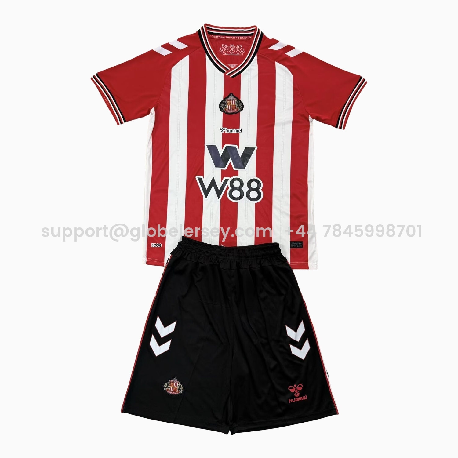 GlobeJersey-Sunderland 25-26 Home Men's Adult Jersey Set - Fans Version
