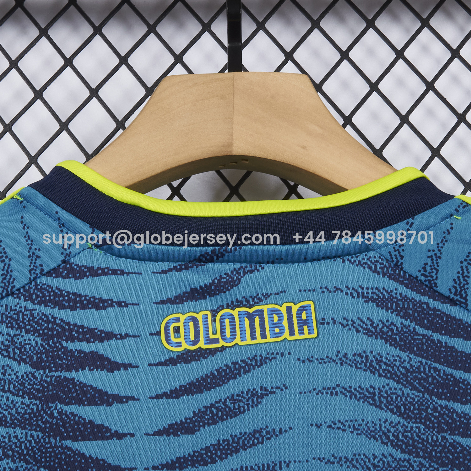 GlobeJersey-Colombia 2026 Away Blue Jersey - Fans Version