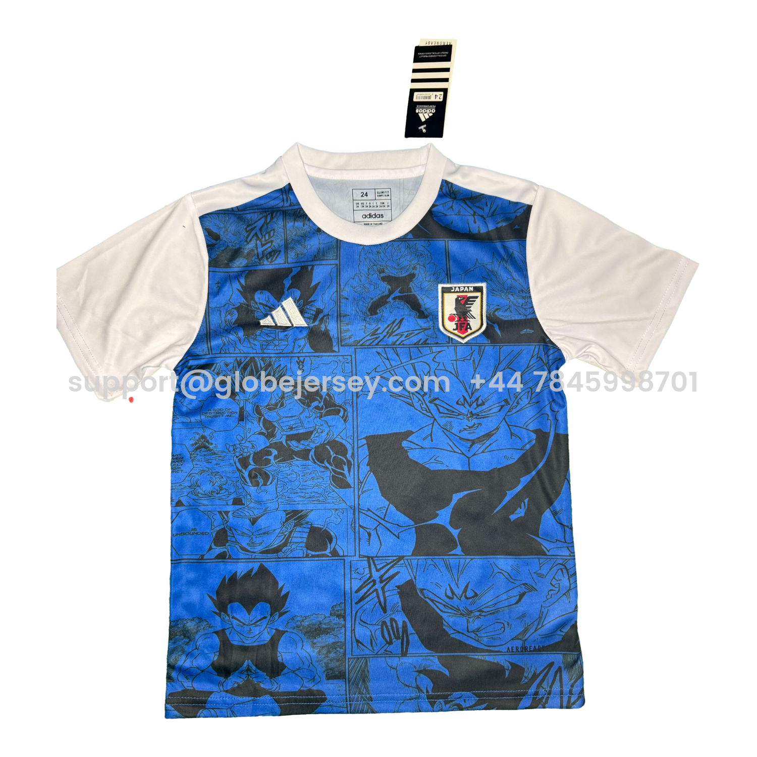 GlobeJersey-Japan 25-26 Vegeta Blue And Black Special Kids Kit