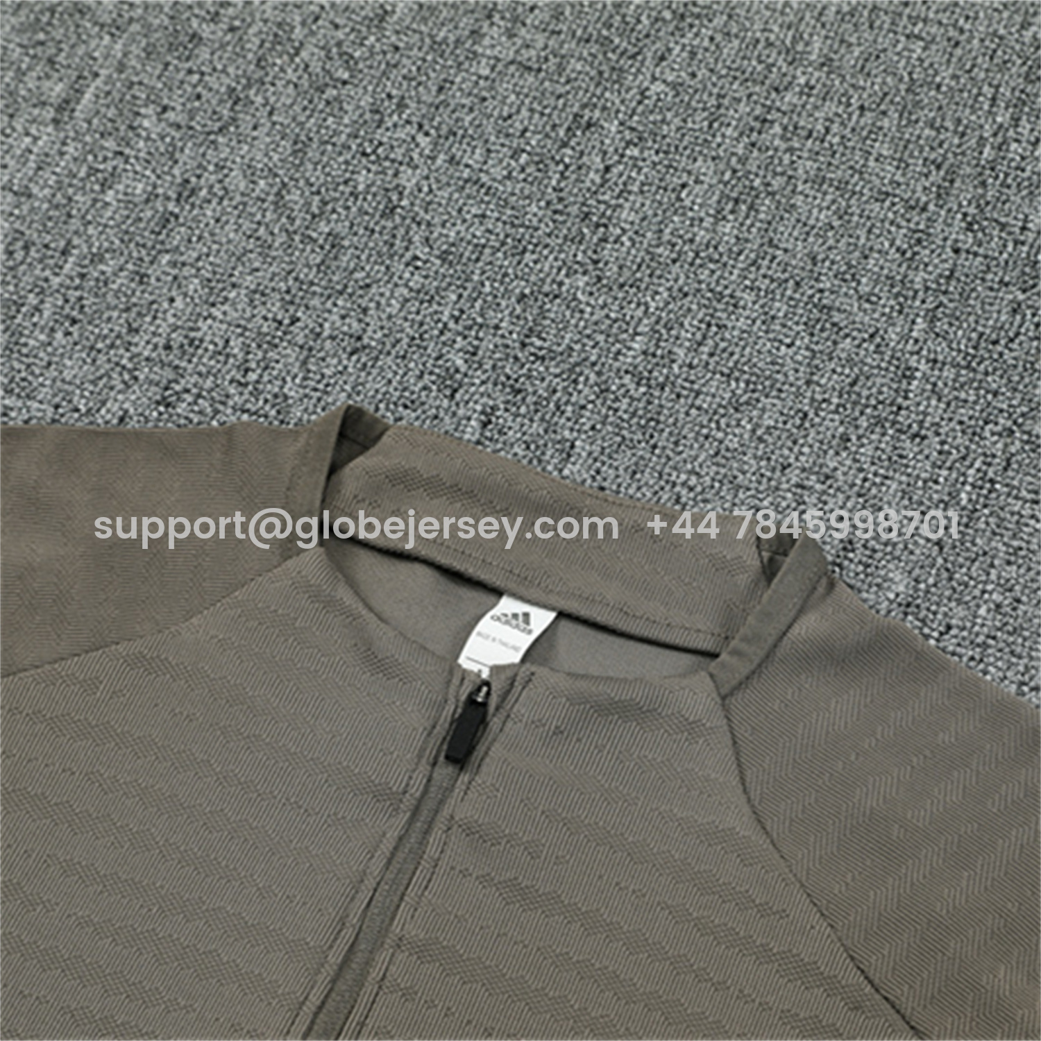 GlobeJersey-Real Madrid 25-26 Kids Long Sleeve Training Set - Player Version - Khaki Top and Khaki Pants