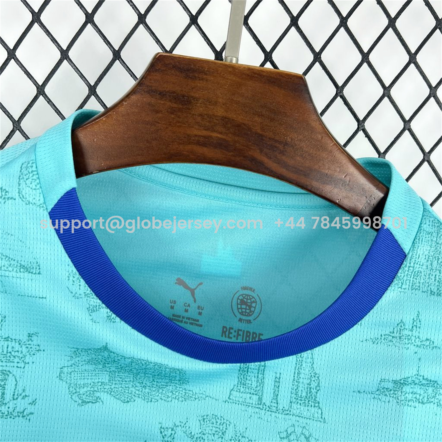 GlobeJersey-Marseille 25-26 Blue Goalkeeper Jersey - Fans Version