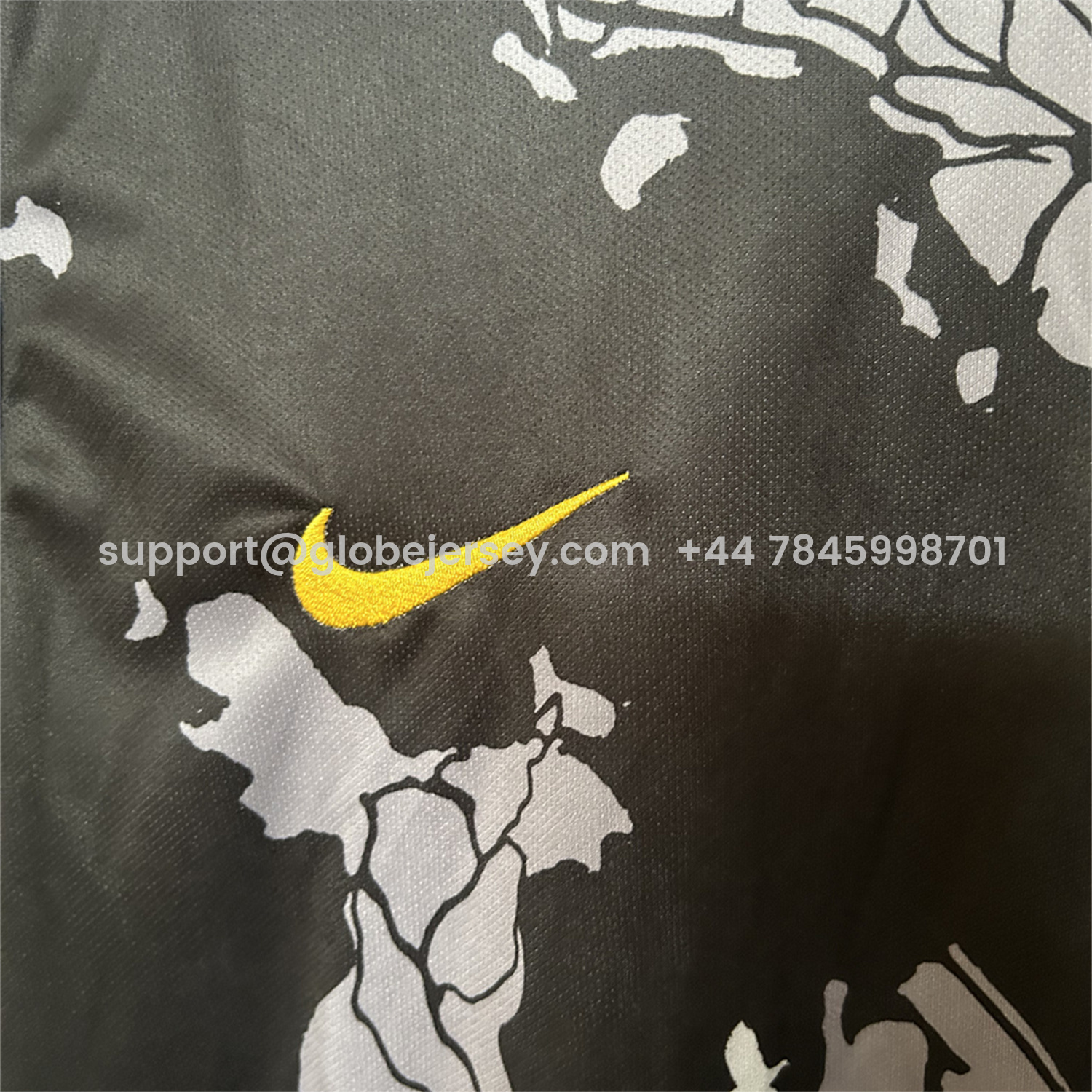 GlobeJersey-Brazil 25-26 Grey Jesus Statue Special Black Jersey - Fans Version