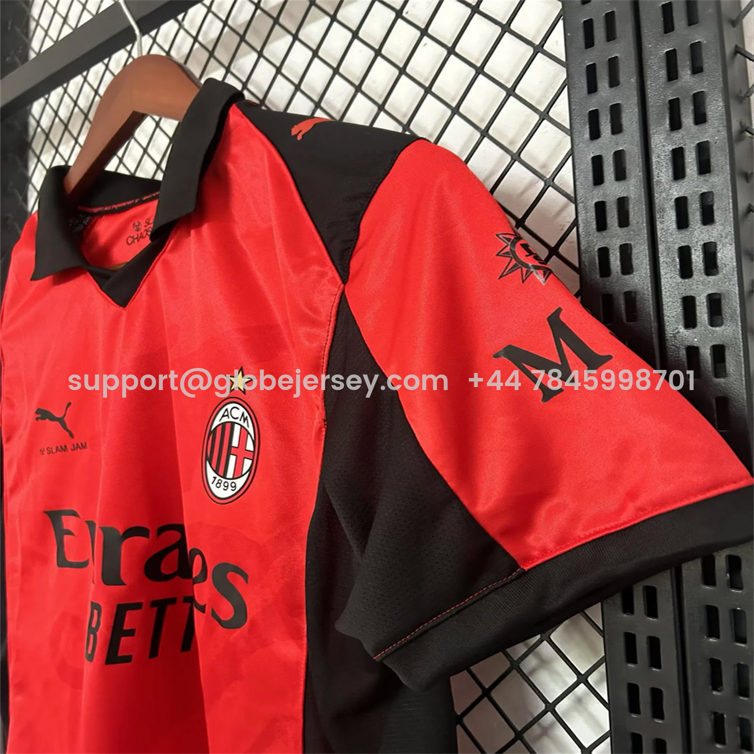 GlobeJersey-AC Milan 25-26 Fourth Red Jersey - Fans Version