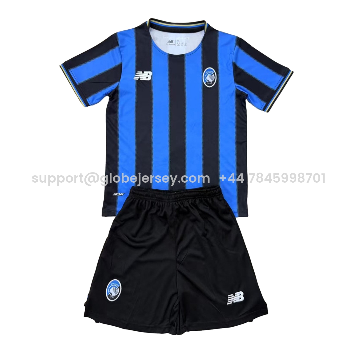 GlobeJersey-Atalanta 25-26 Home Unsponsored Men's Adult Jersey Set - Fans Version