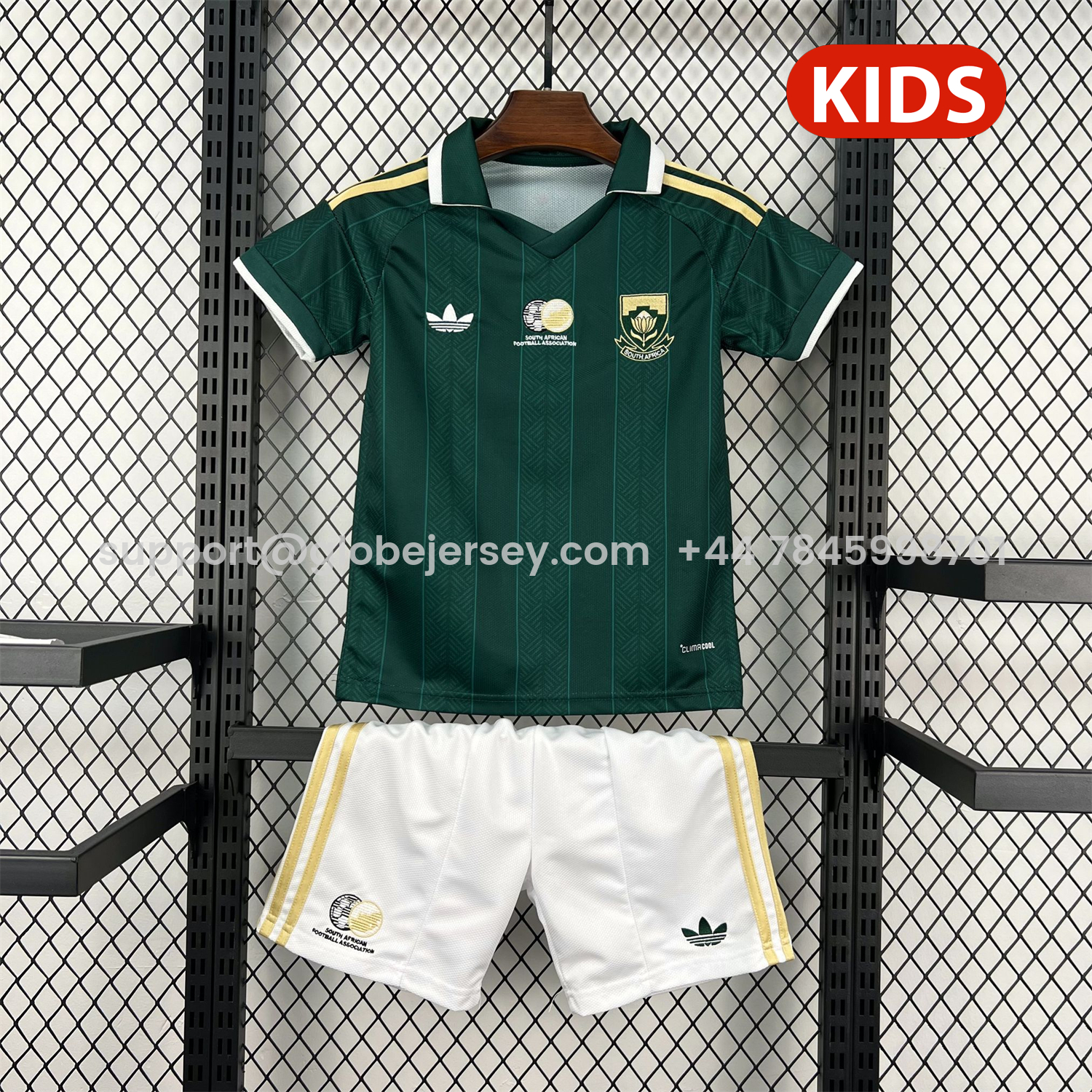 GlobeJersey-South Africa 2026 Away Kids Kit
