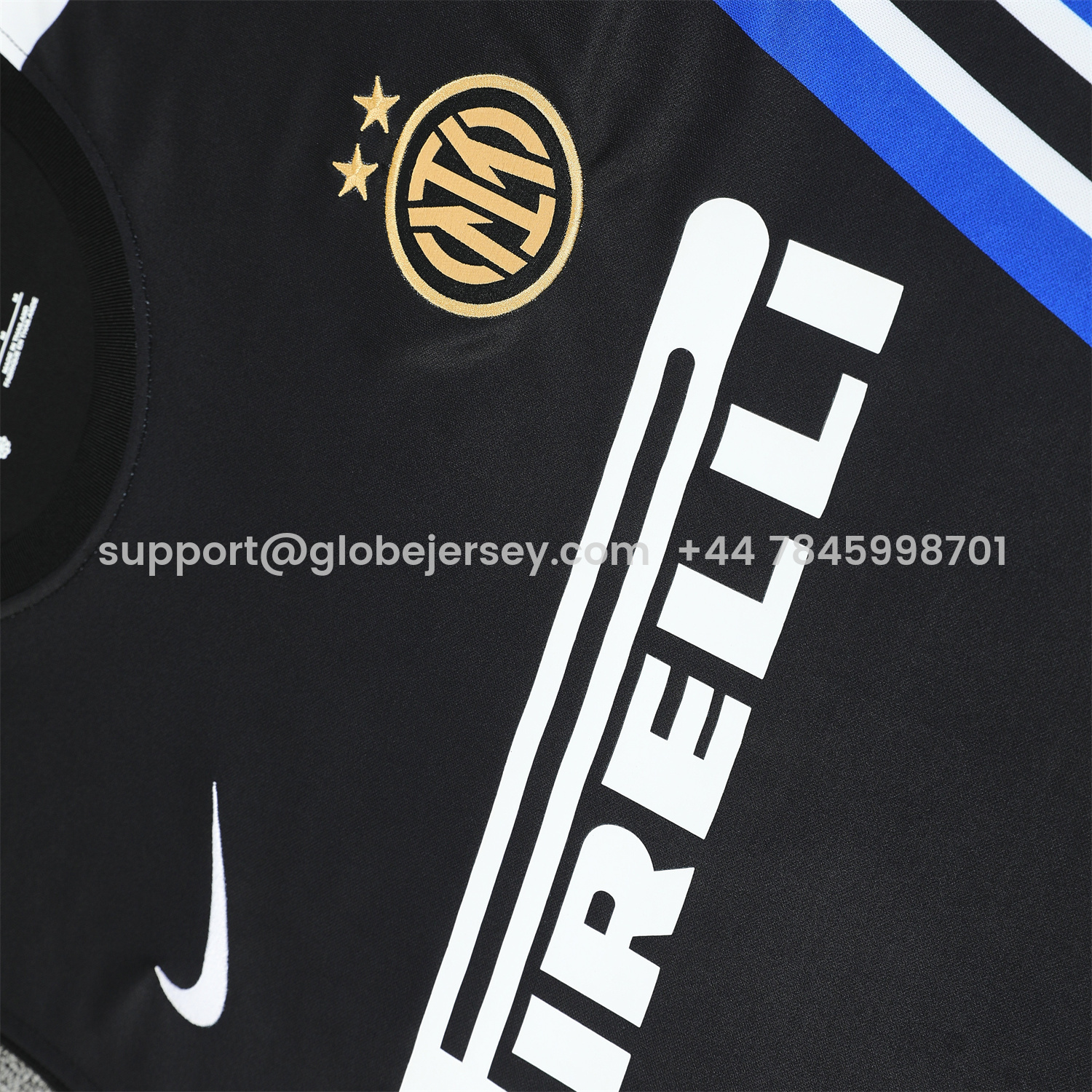 GlobeJersey-Inter Milan 25-26 Vest Training Set - Black Vest & Black Shorts