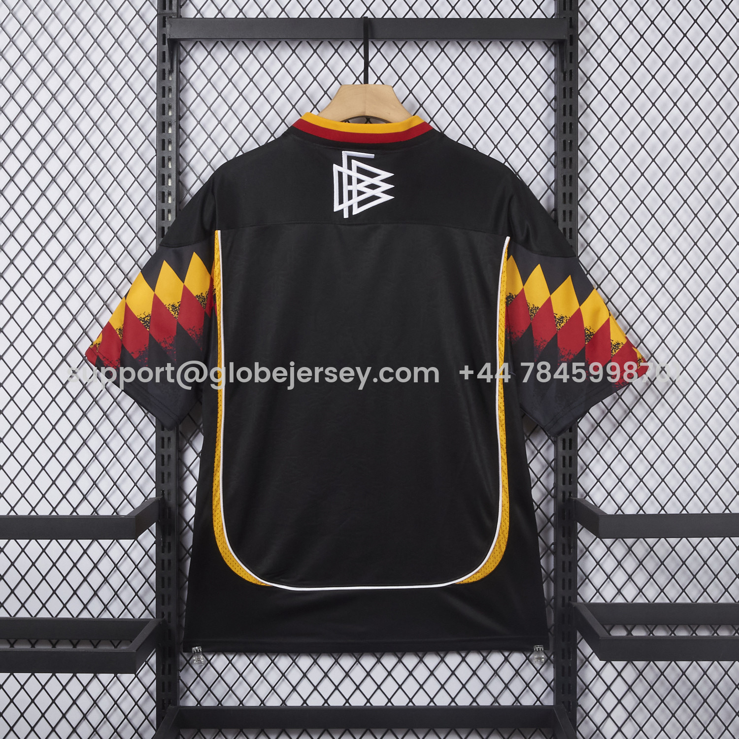 GlobeJersey-Germany 2026 Retro Style Black Jersey - Fans Version