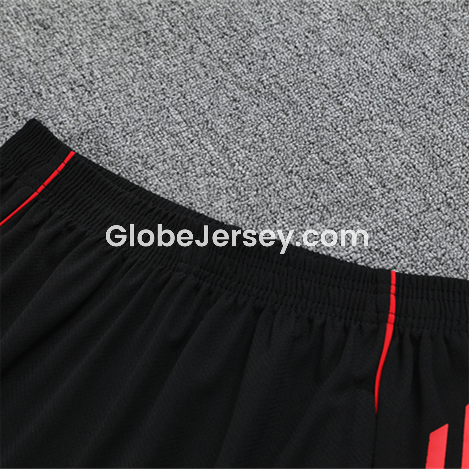GlobeJersey-Manchester United 25-26 Short-Sleeve Training Set - White Top & Black Shorts