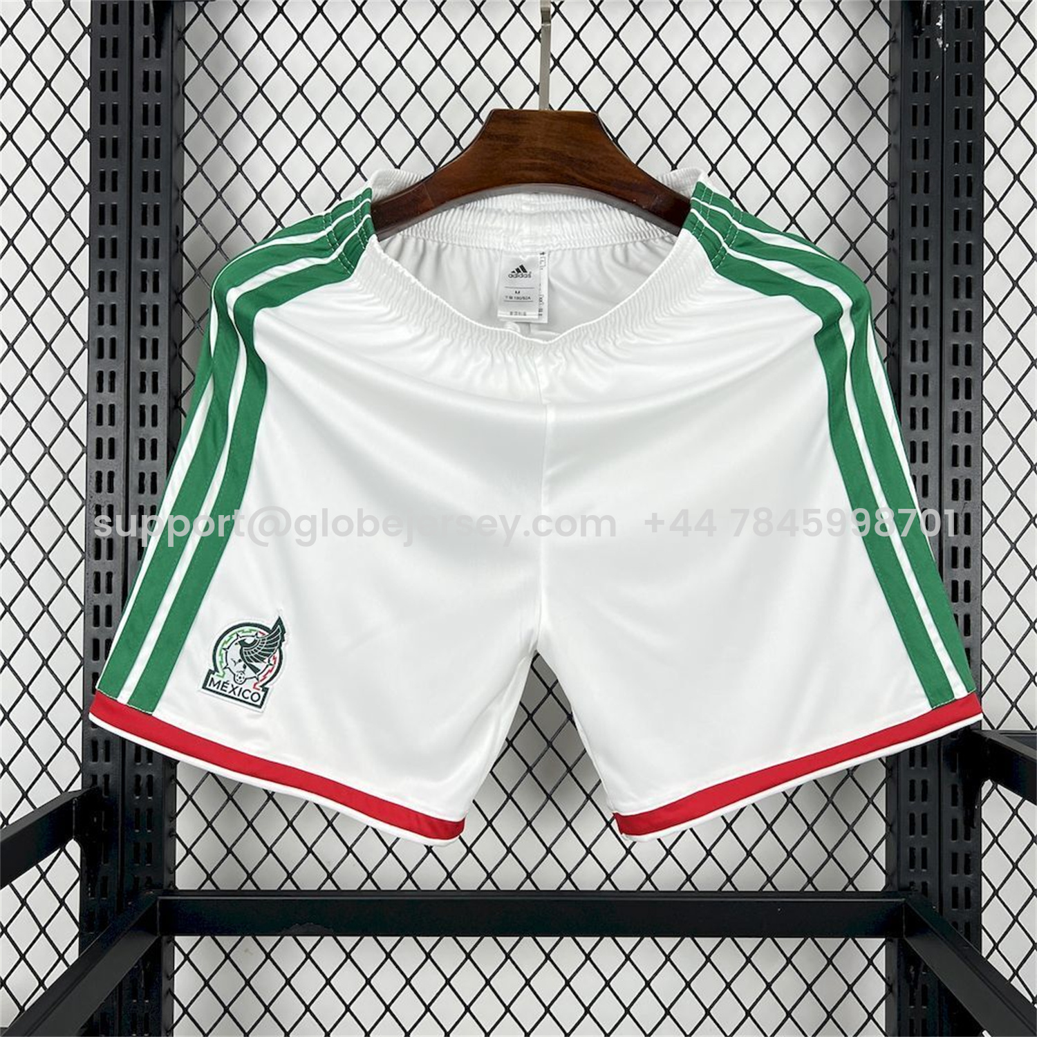 GlobeJersey-Mexico 2026 Home White Shorts - Fans Version