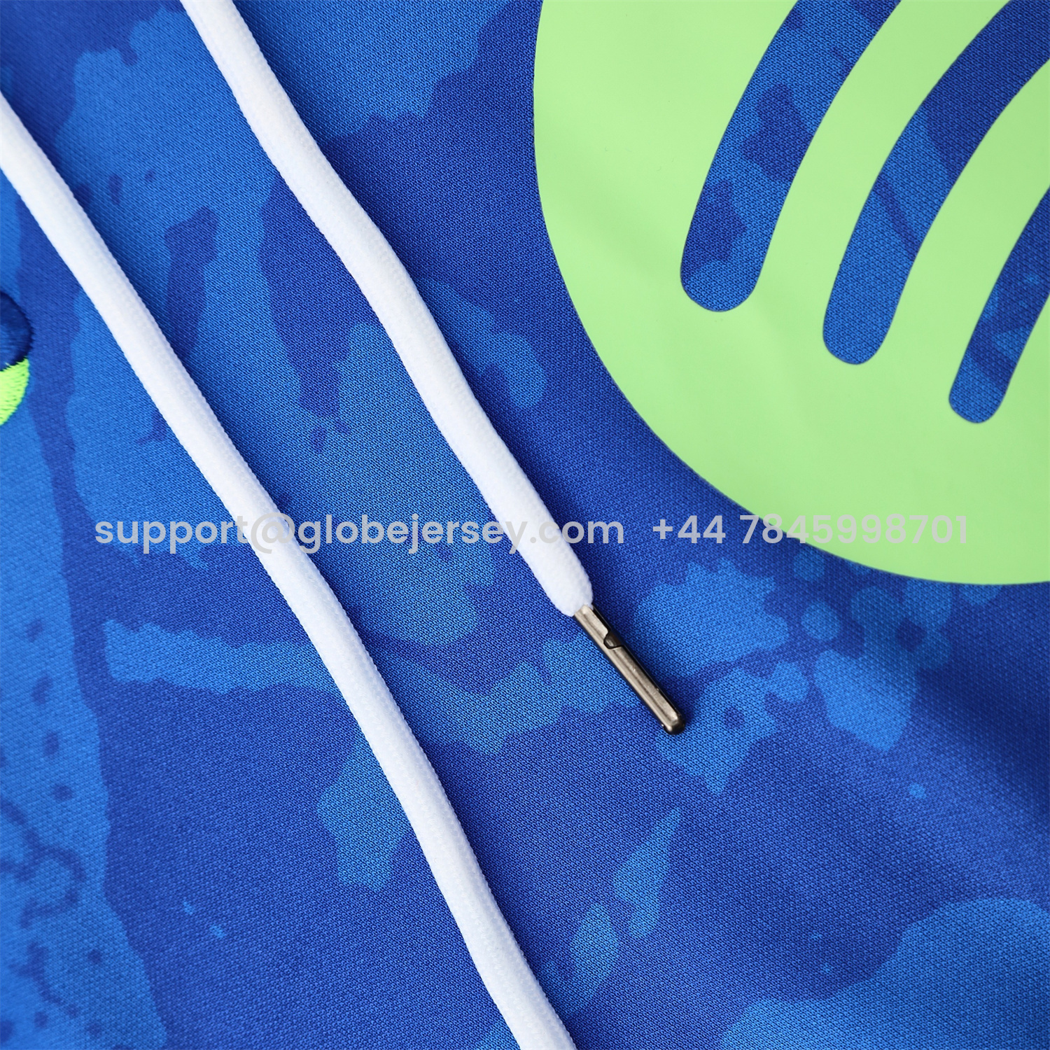 GlobeJersey-Barcelona 25-26 Training Hoodie Set - Blue Green Hoodie and Black Pants