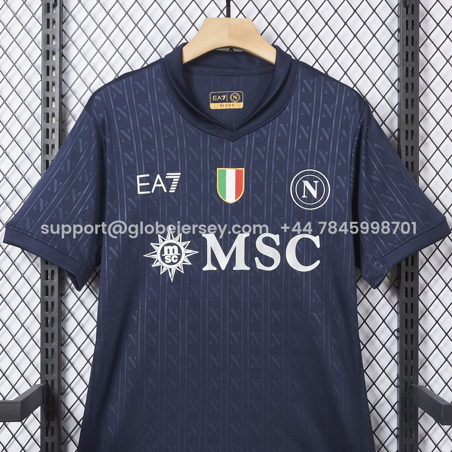 GlobeJersey-Napoli 25-26 European Third Deep Blue Jersey - Fans Version