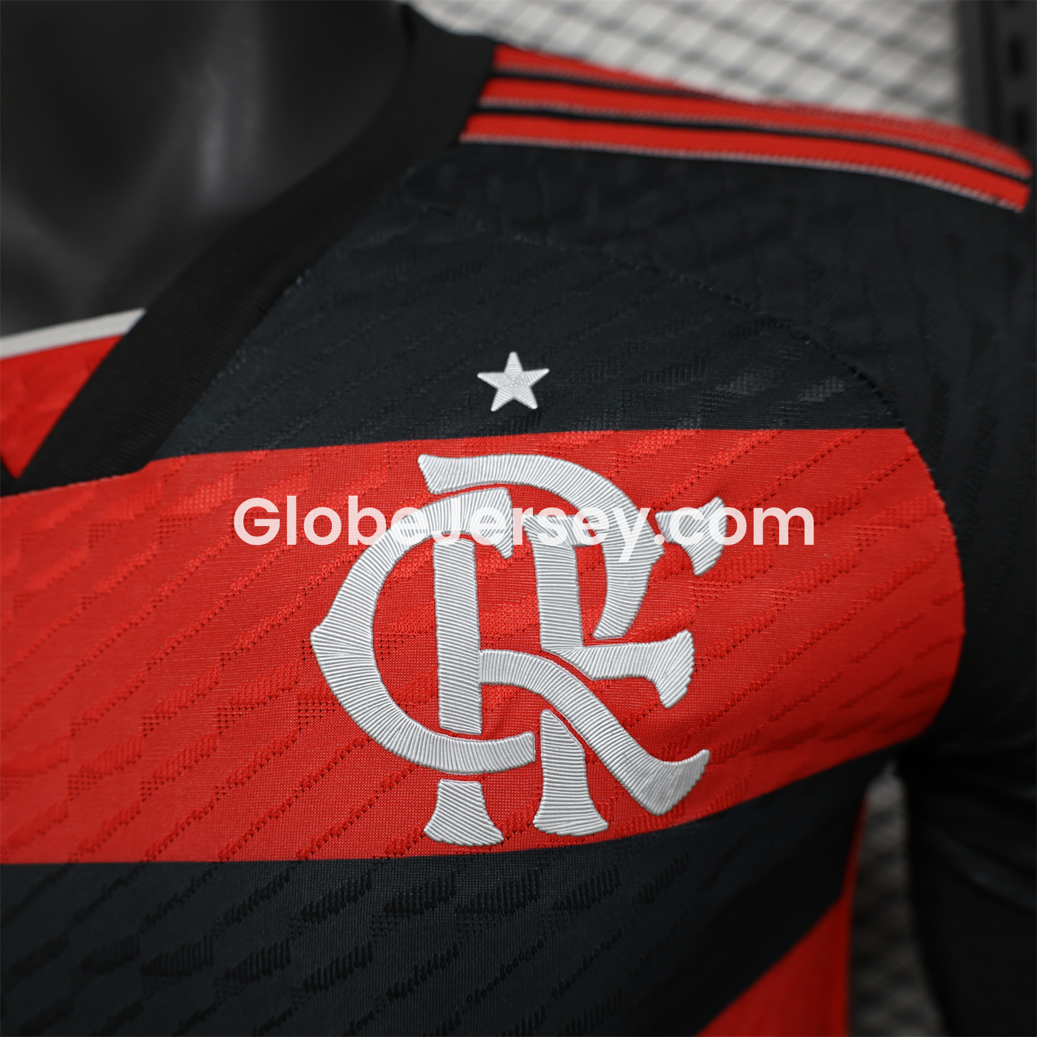 GlobeJersey-Flamengo 25-26 Home Jersey with Sponsors - Player Version