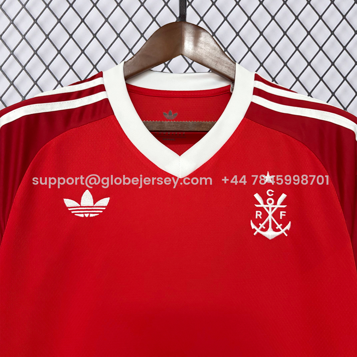 GlobeJersey-Flamengo 25-26 White Lines Red Special Jersey - Fans Version