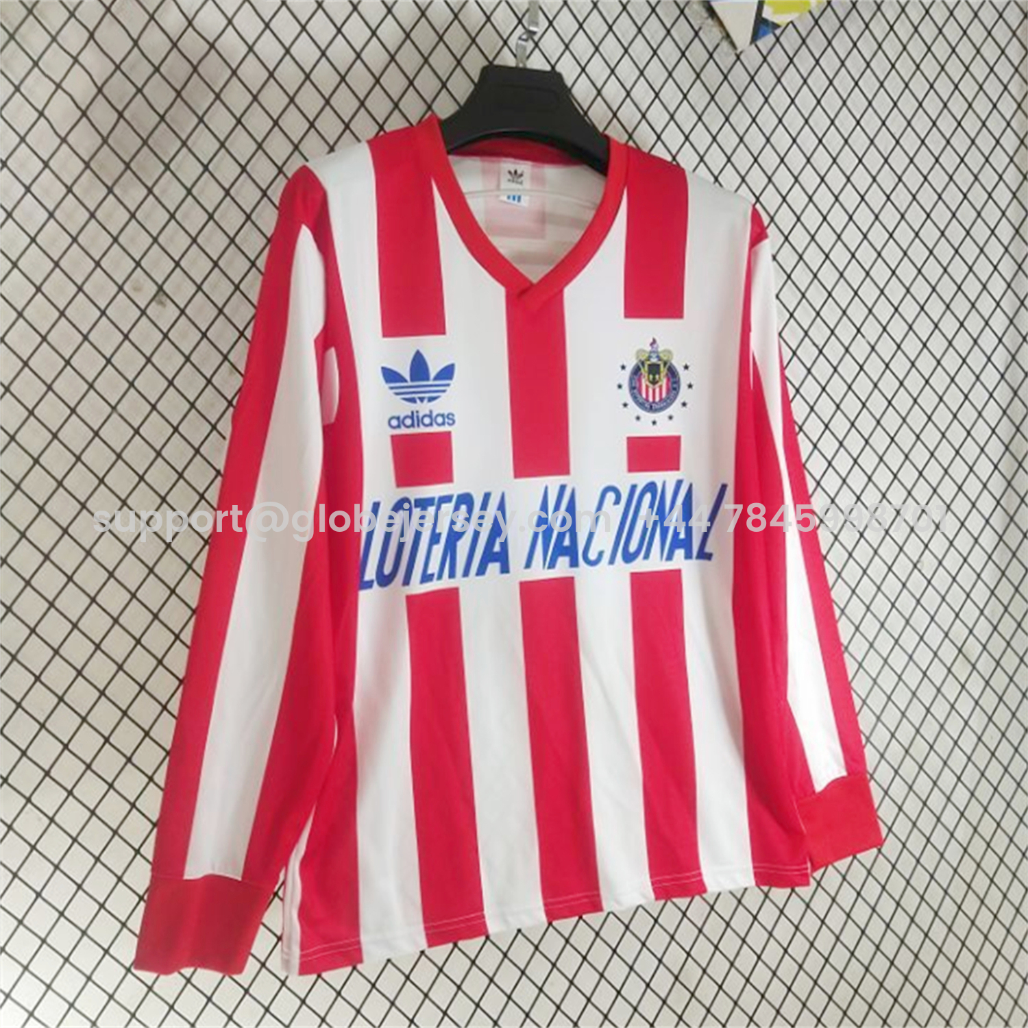 GlobeJersey-Retro Chivas de Guadalajara 1991-92 Home Long Sleeves Jersey