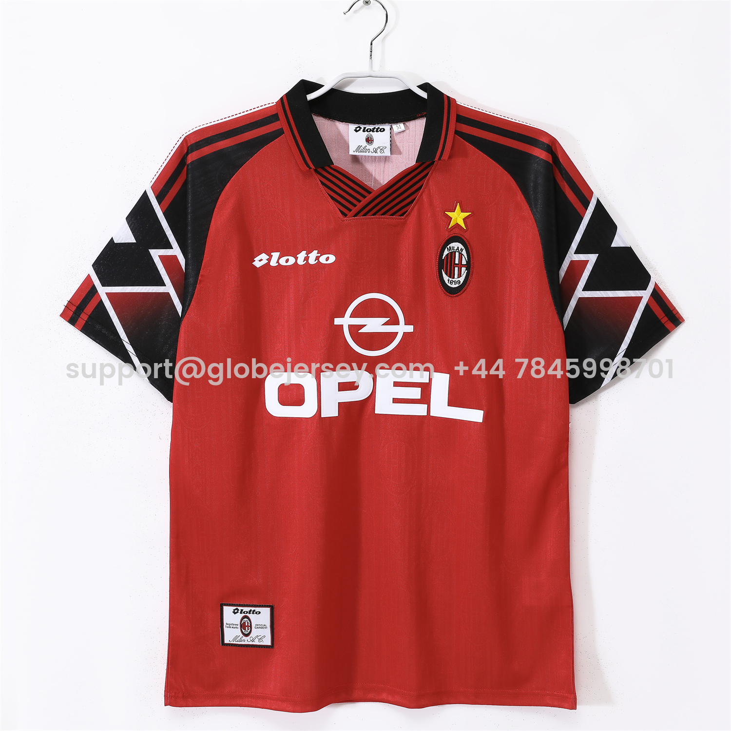 GlobeJersey-Retro AC Milan 1997-98 Copa Centenarió de Belo Horizonte Fourth Jersey
