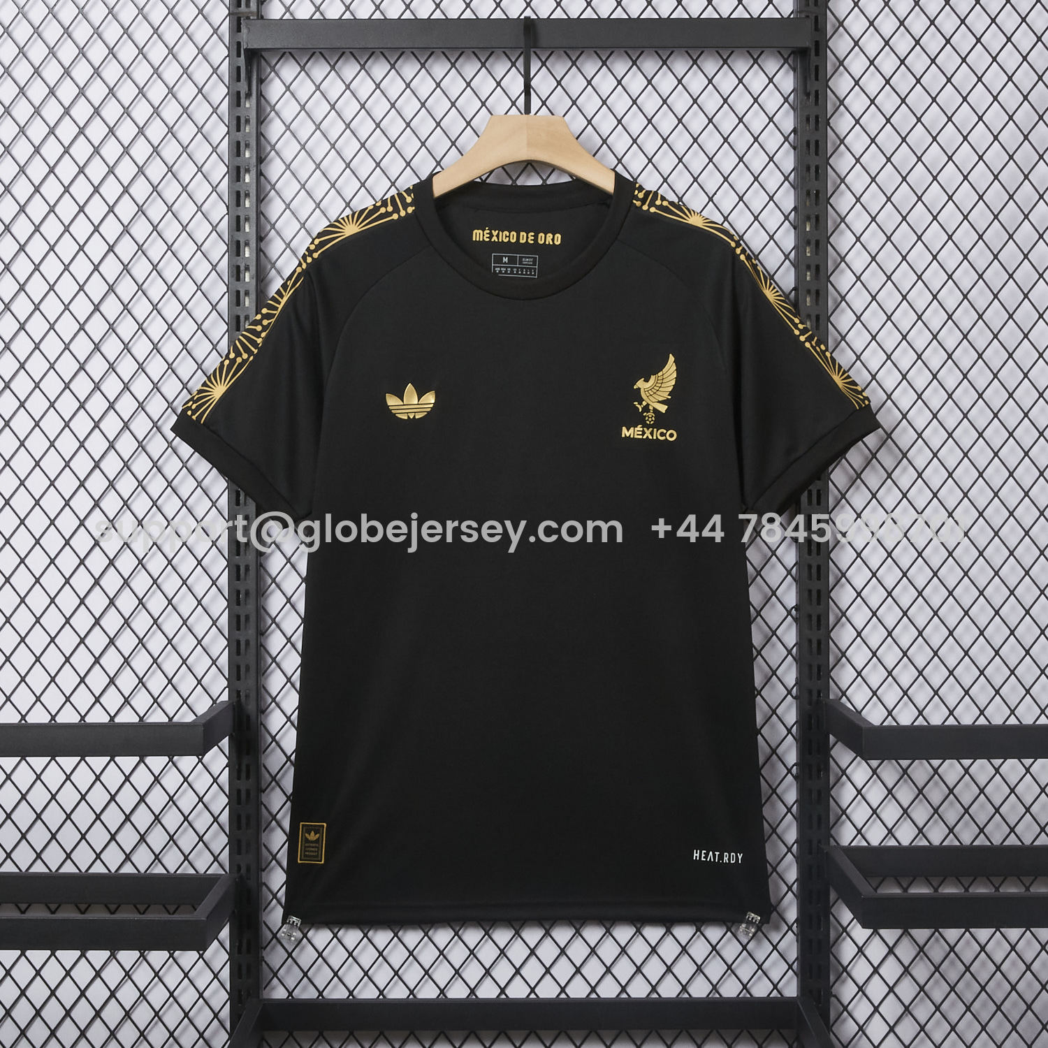 GlobeJersey-Mexico 2025 Gold Cup Black Training Special Jersey - Fans Version