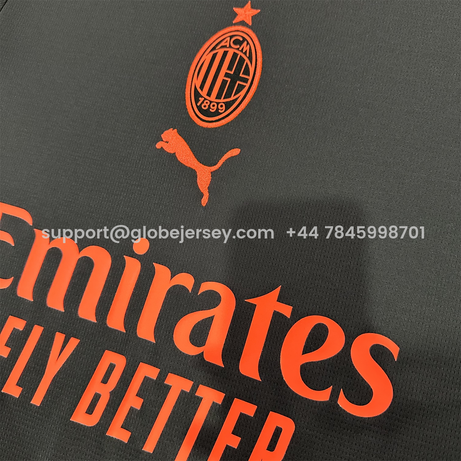 GlobeJersey-AC Milan 26-27 Third Black Jersey - Fans Version
