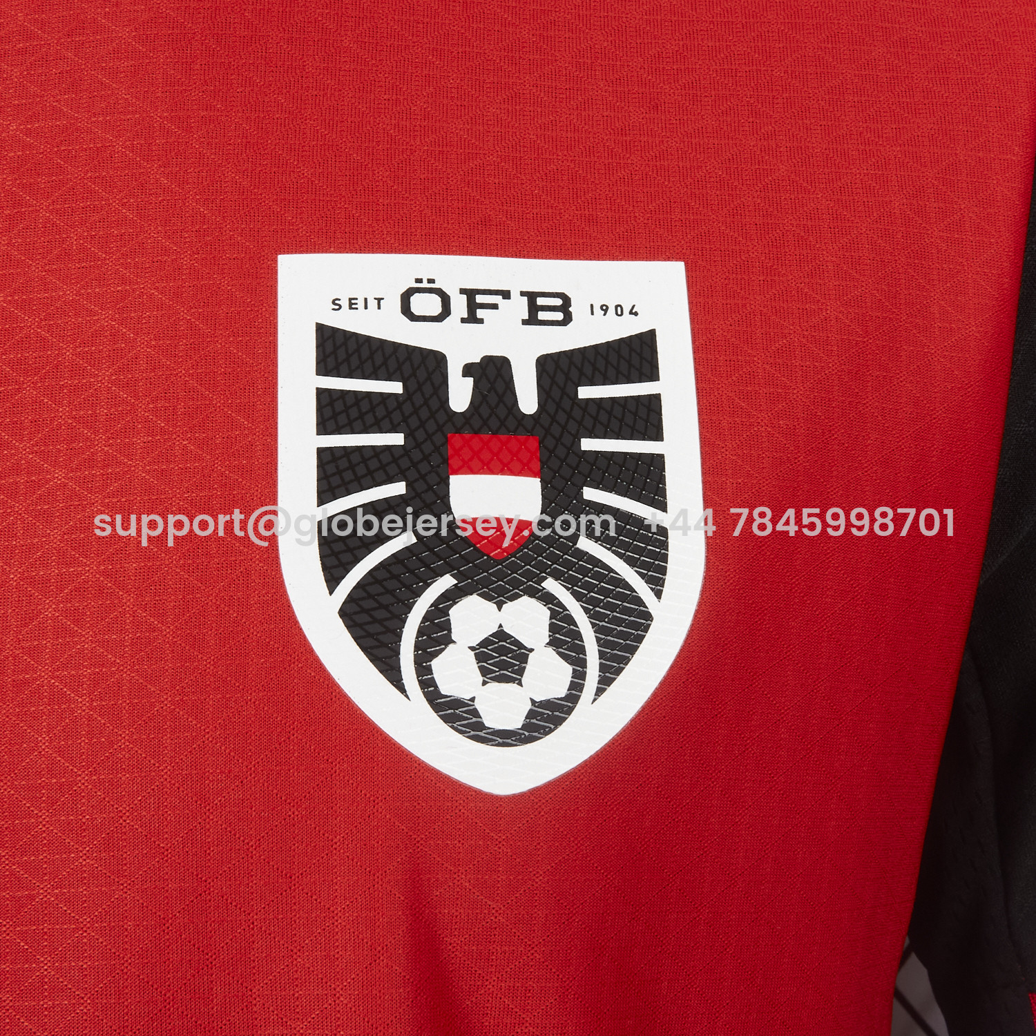 GlobeJersey-Austria 2026 Home Red Jersey - Player Version