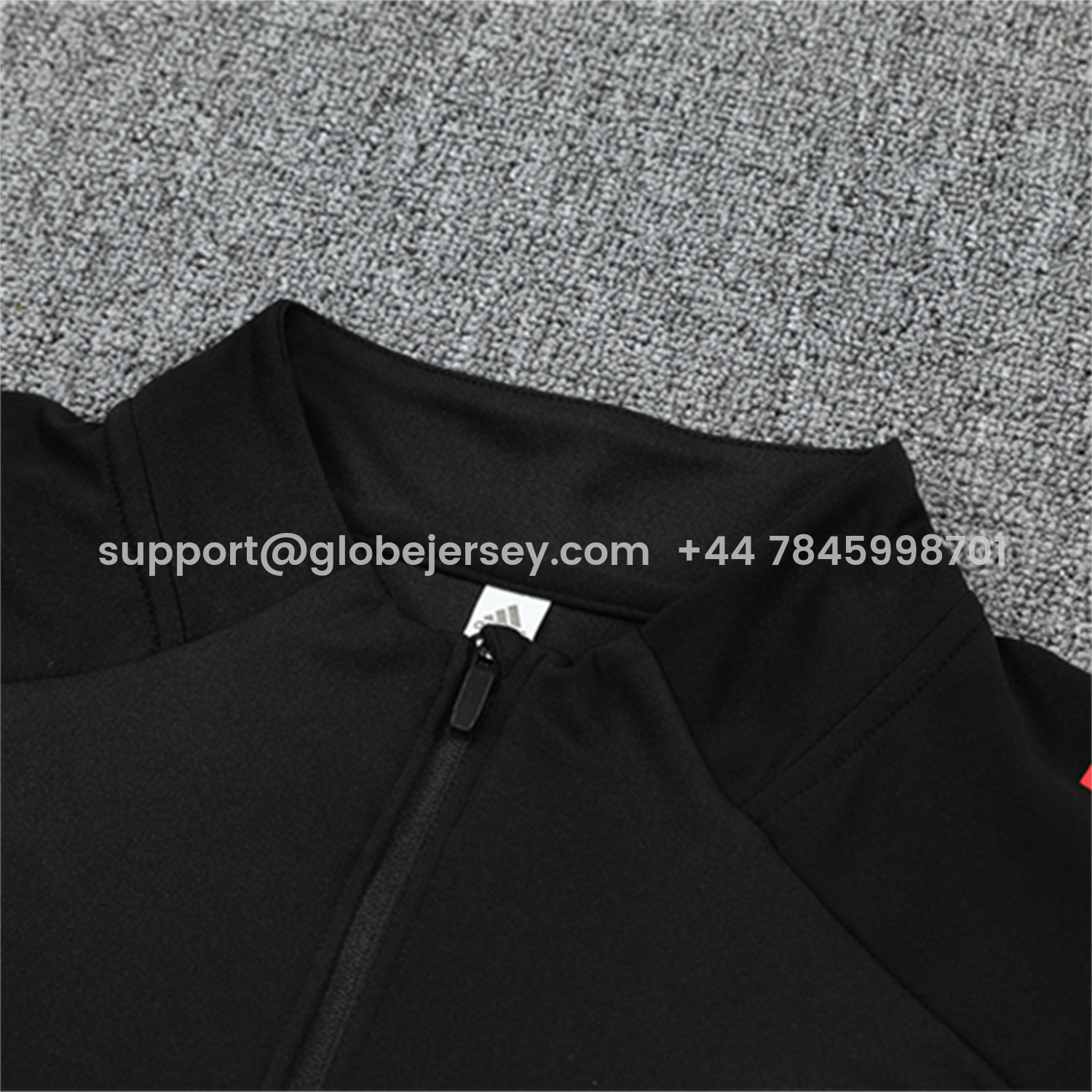 GlobeJersey-Ajax 25-26 Kids Long Sleeve Training Set - Black Top and Black Pants