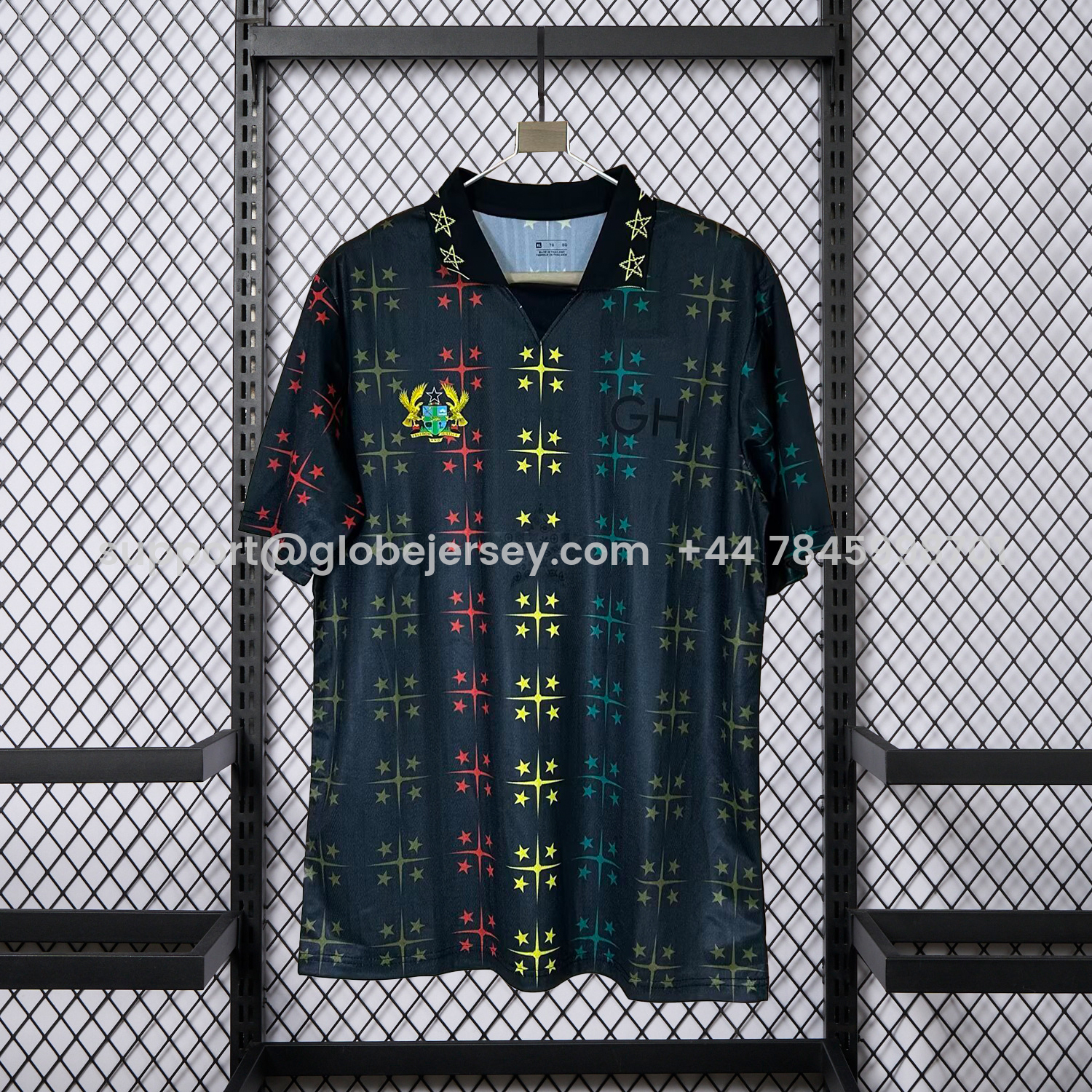 GlobeJersey-Ghana 2026 Black Tie Star Special Jersey - Fans Version