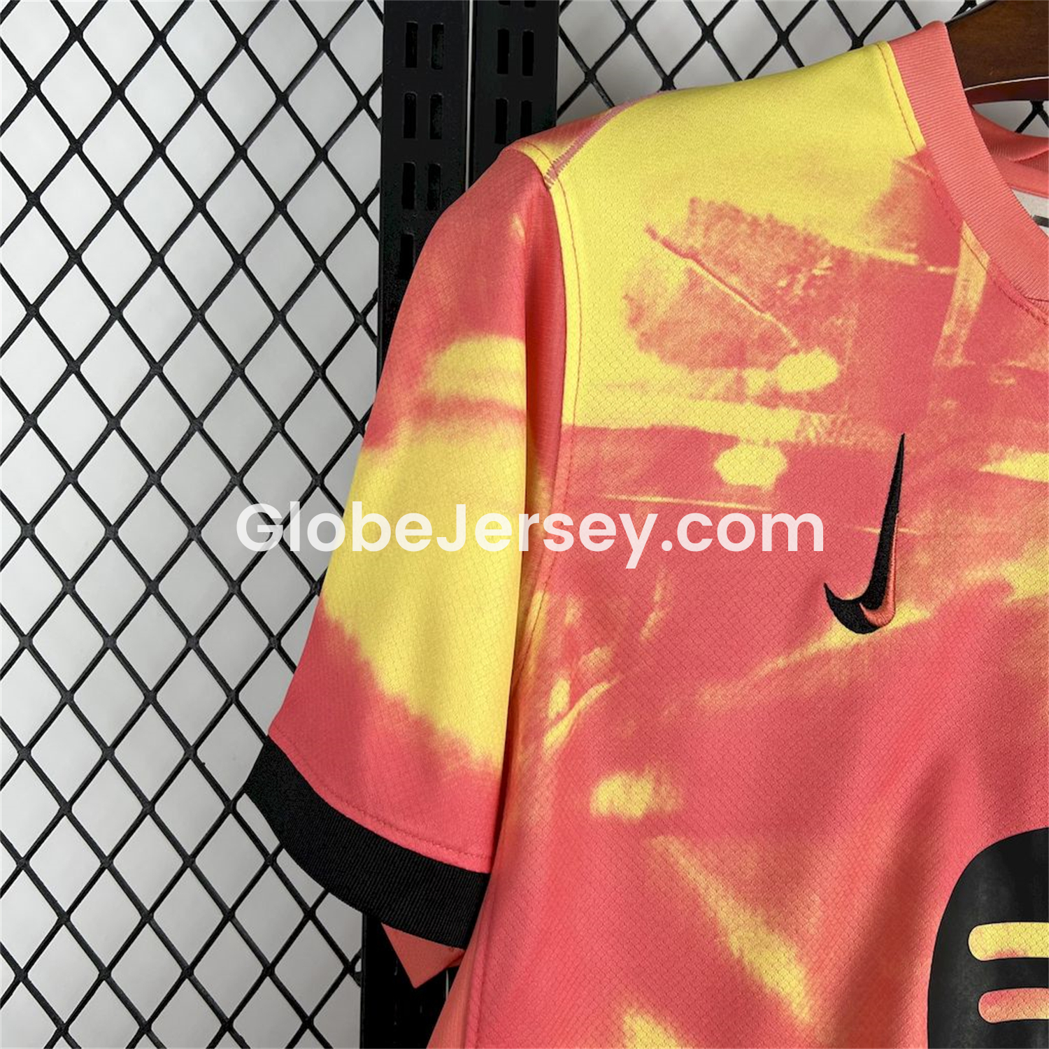 GlobeJersey-Barcelona 25-26 Yellow and Orange Camouflage Jersey - Fans Version