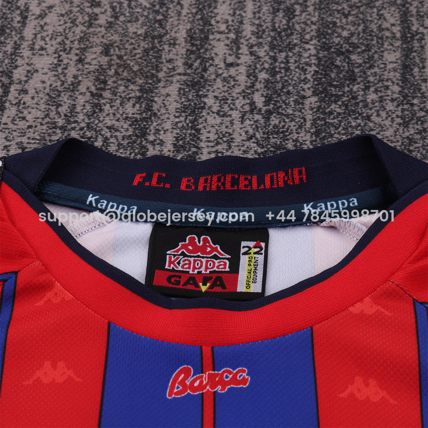 GlobeJersey-Retro Barcelona 1997-98 Home Kids Kit