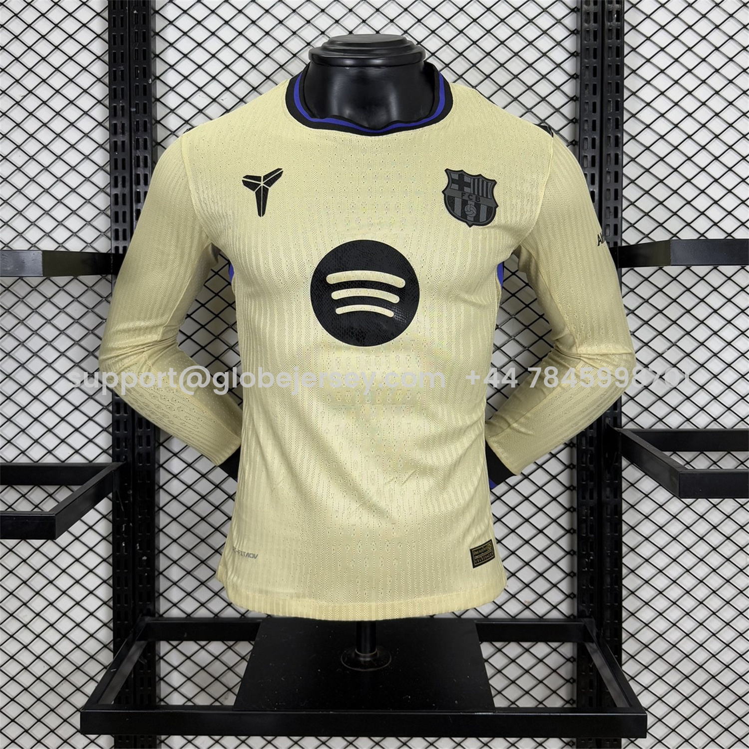 GlobeJersey-Barcelona 25-26 Away Long Sleeves Jersey - Player Version