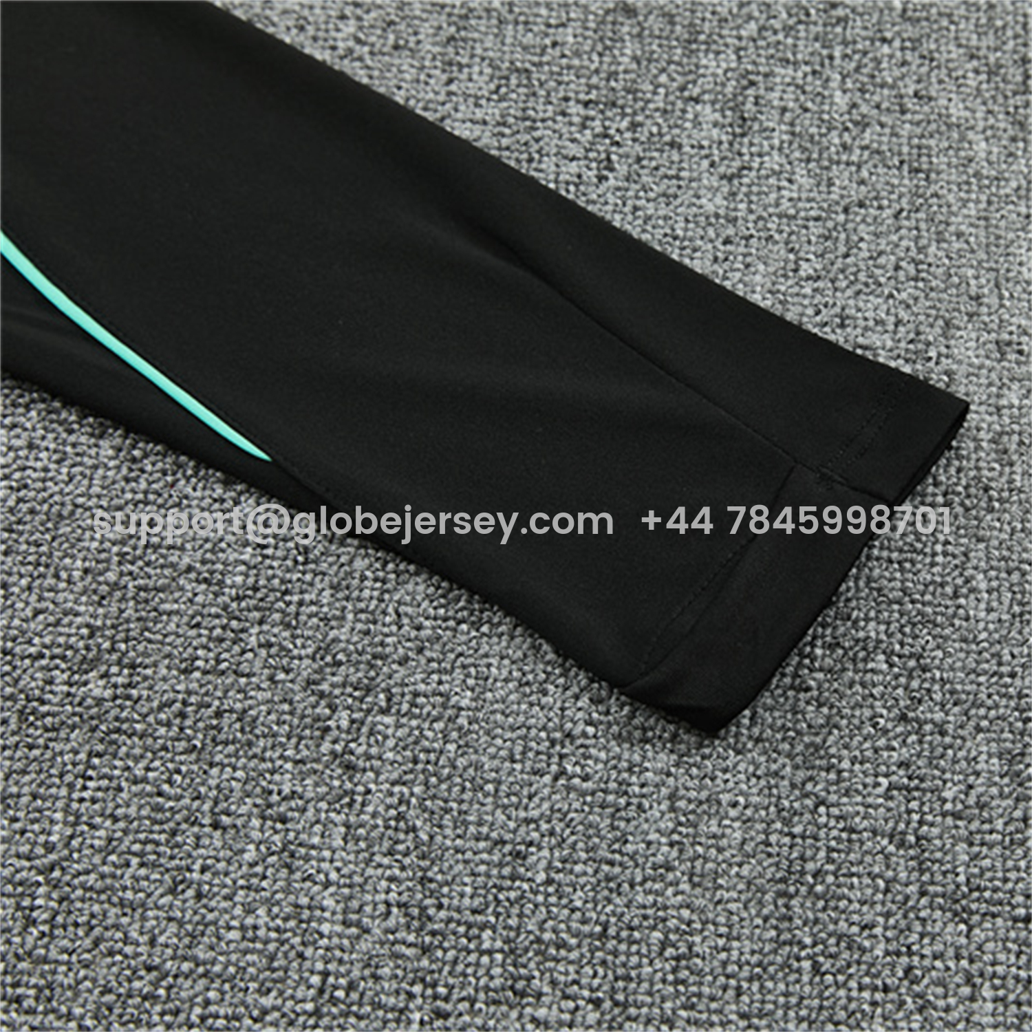 GlobeJersey-Brazil X JD 2026 Long Sleeves Training Set - Black Top And Black Yellow Pants