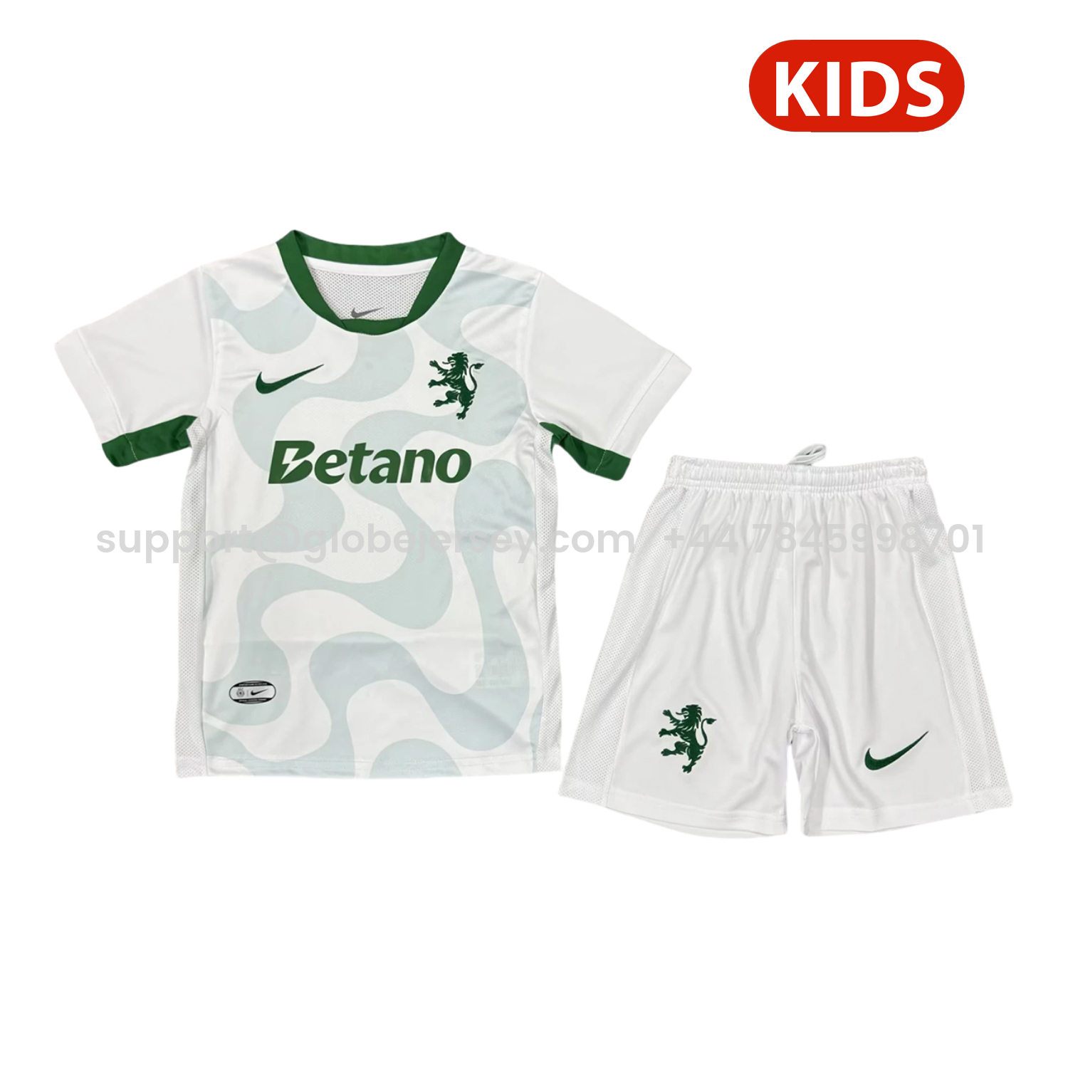 GlobeJersey-Sporting CP 25-26 Away Kids Kit