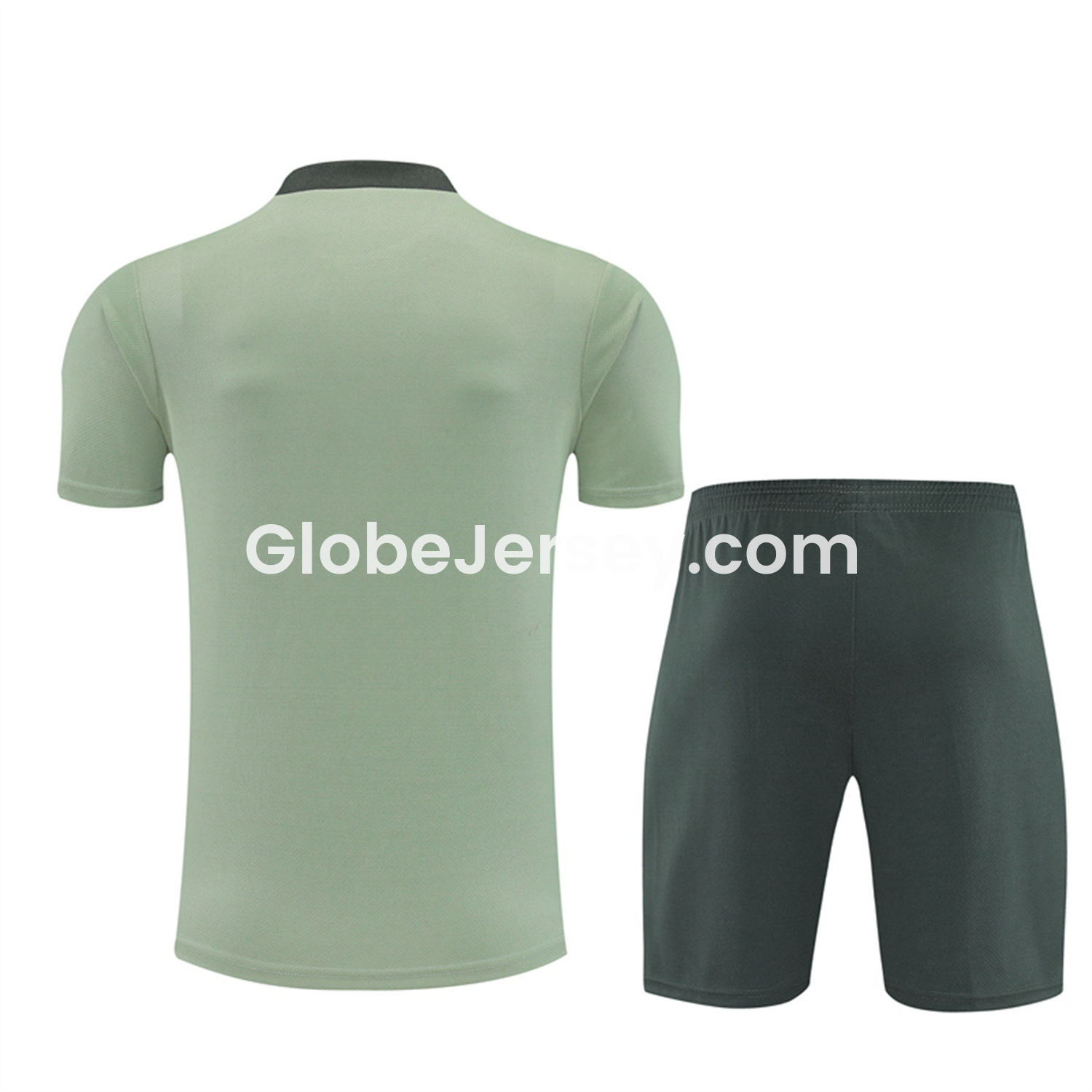 GlobeJersey-C.H.E.L.S.E.A 25-26 Short-Sleeve Training Set - Light Green Top & Army Green Shorts