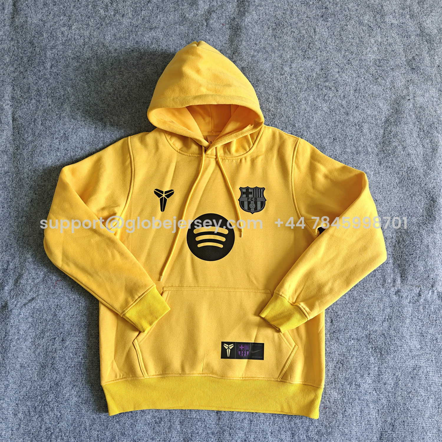 GlobeJersey-Barcelona 25-26 KB Logo Unisex Pullover Hoodie