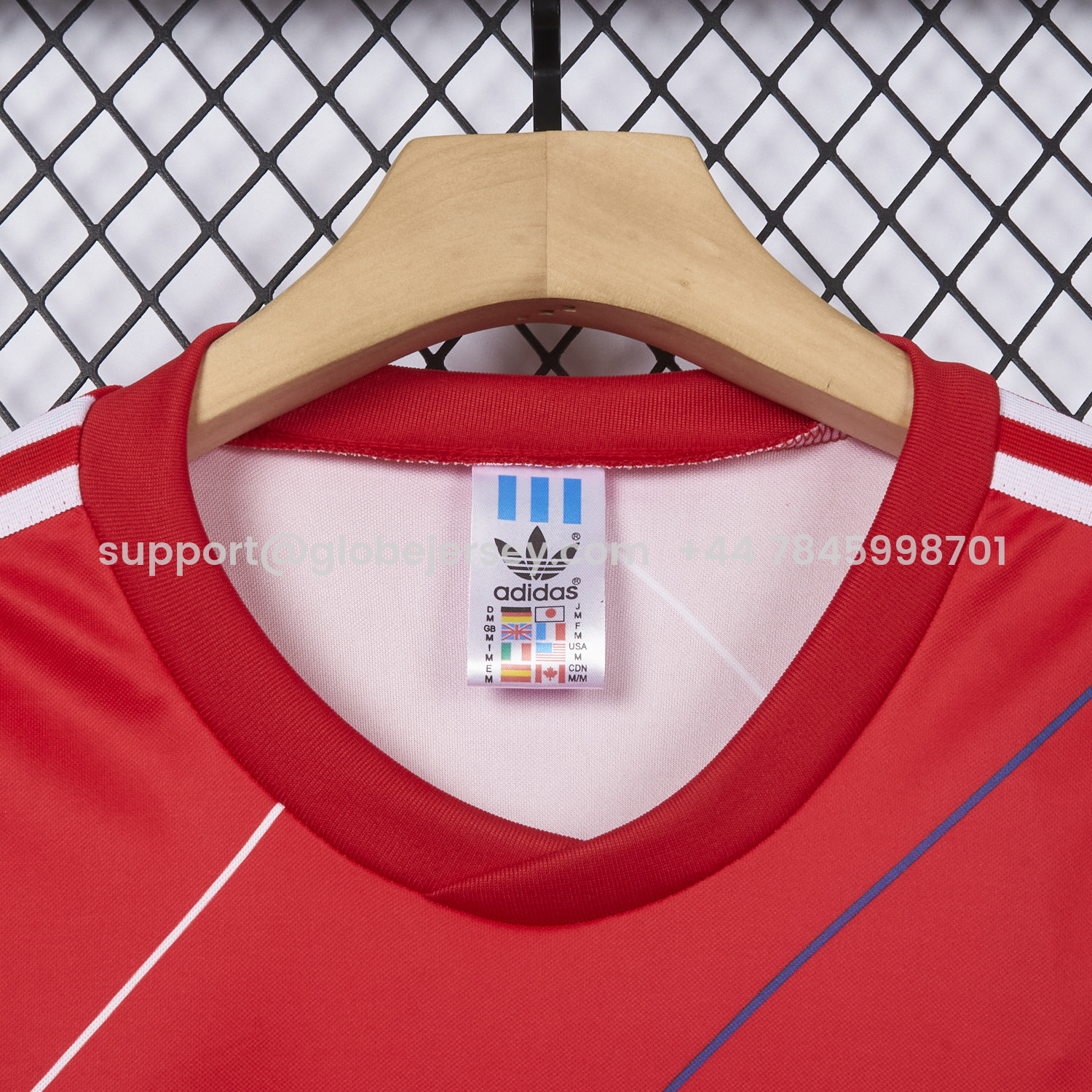 GlobeJersey-Retro Bayer 04 Leverkusen 1987-88 Home Red Jersey