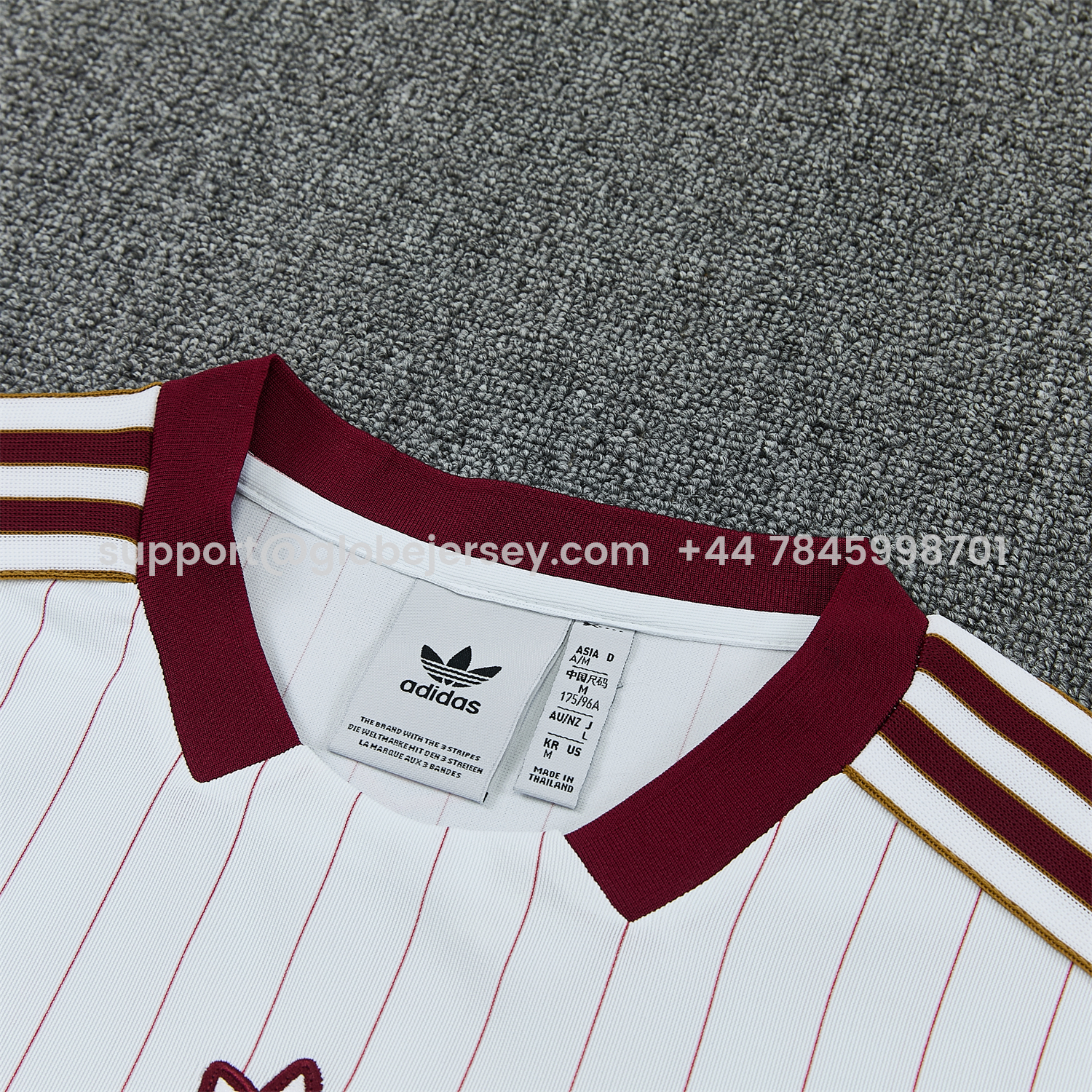GlobeJersey-Arsenal 25-26 Retro Style Short-Sleeve Training Set - Colors Top & White With Thin Mar Pants