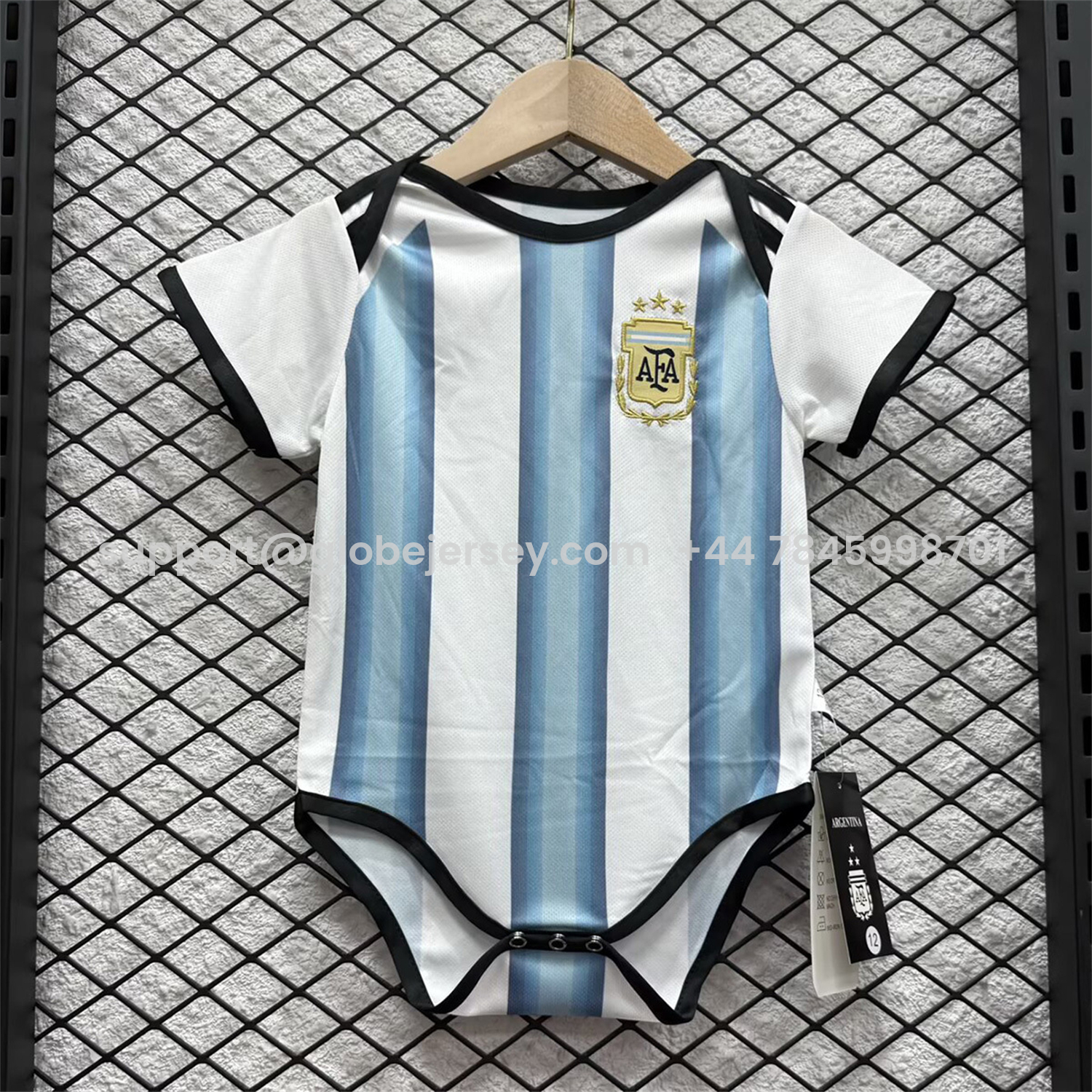 GlobeJersey-Argentina 2026 Home Baby Crawling Suit