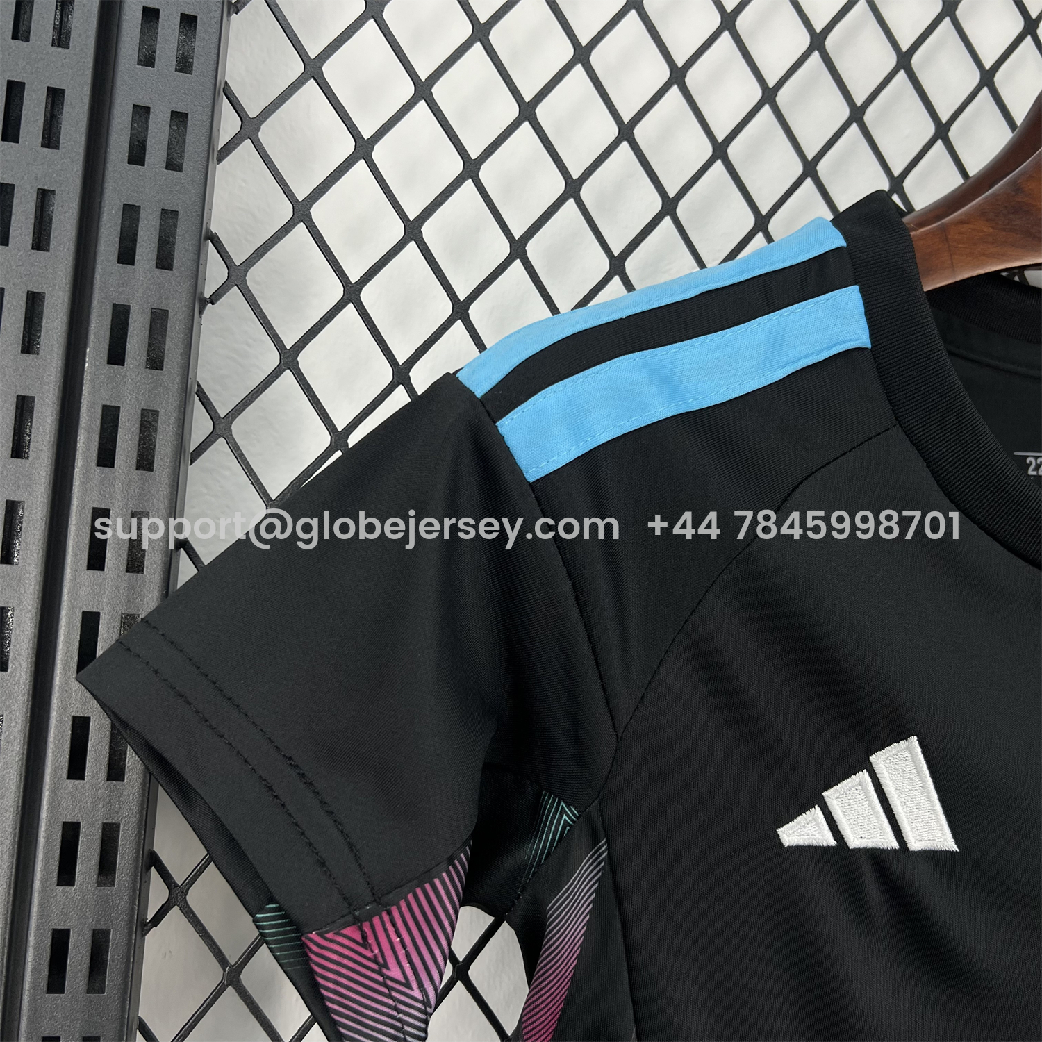 GlobeJersey-Argentina 2026 Goalkeeper Black Without Chest Patch Kids Kit