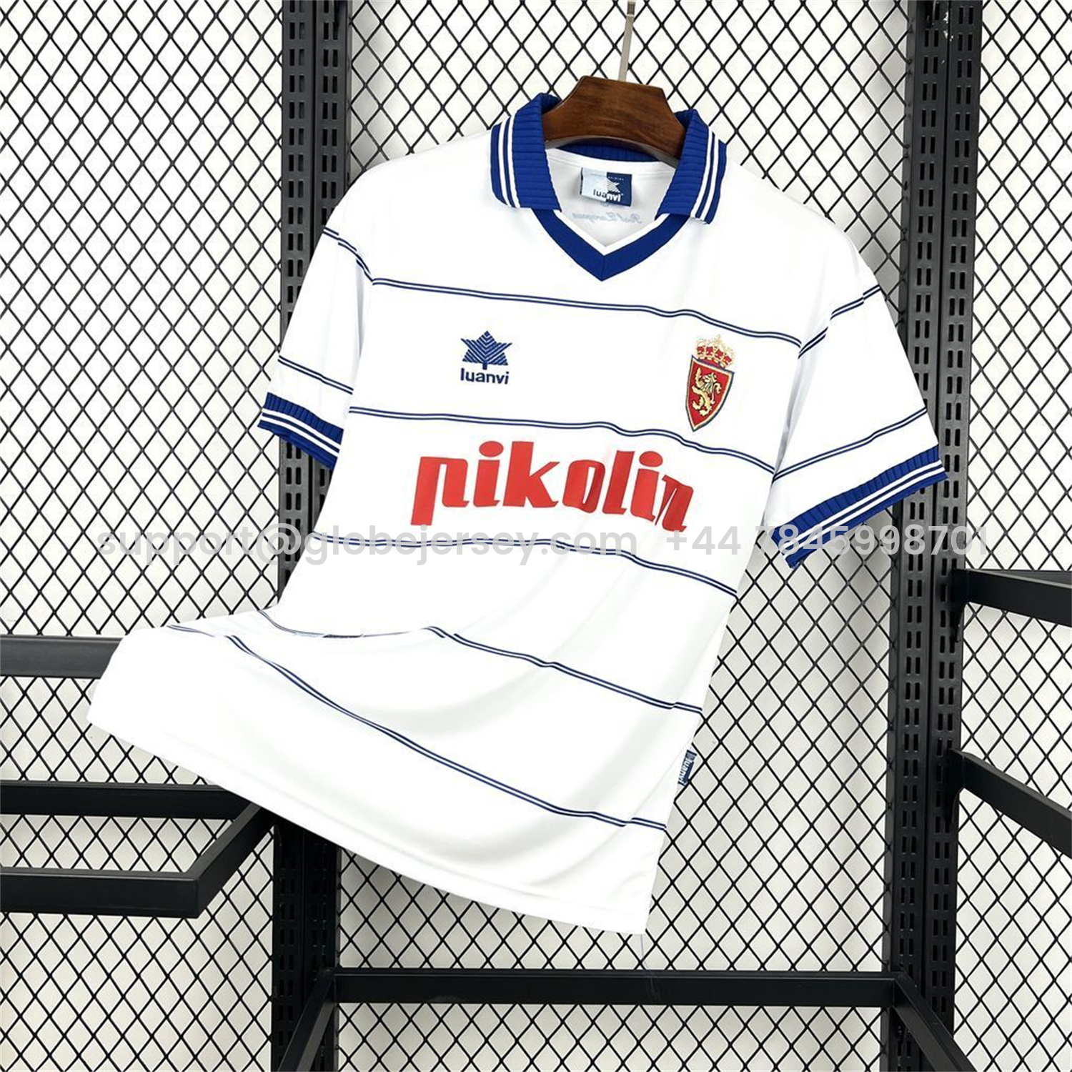 GlobeJersey-Retro Real Zaragoza 2000-01 Home Jersey