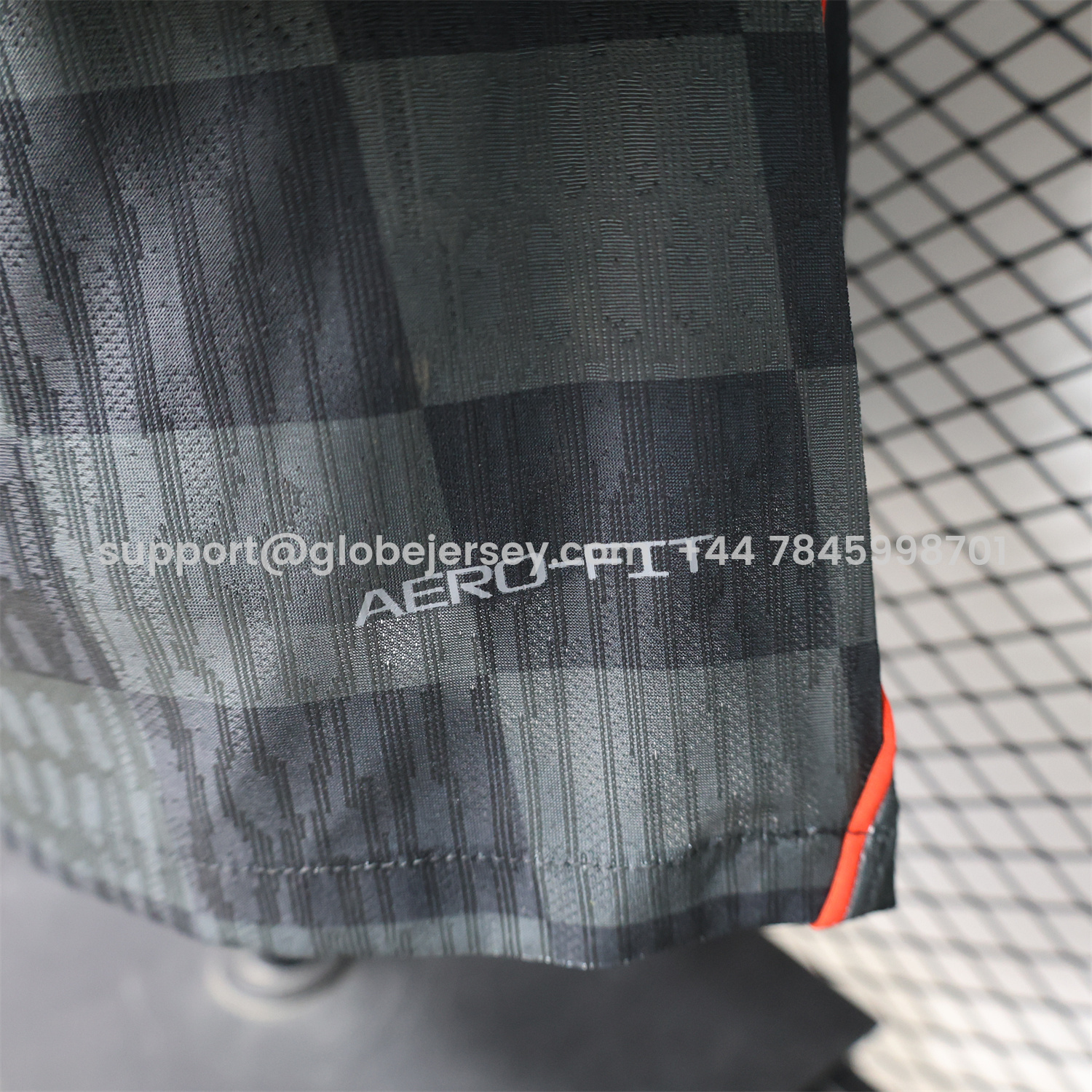 GlobeJersey-Croatia 2026 Dark Gray Checkered Pattern Checkerboard Special Edition Jersey - Player Version