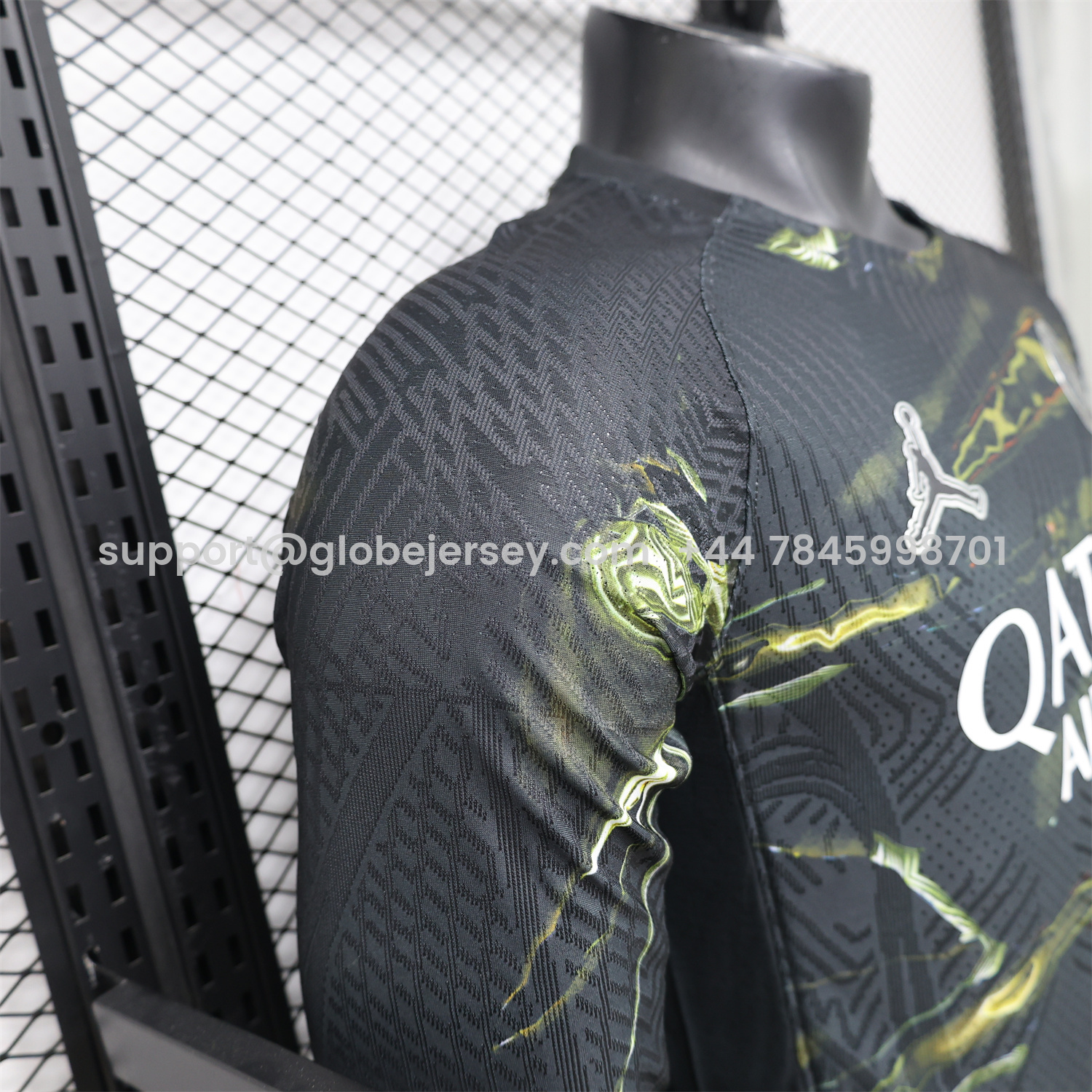 GlobeJersey-Paris Saint-Germain PSG 25-26 Night Version Fifth Long Sleeves Jersey - Player Version