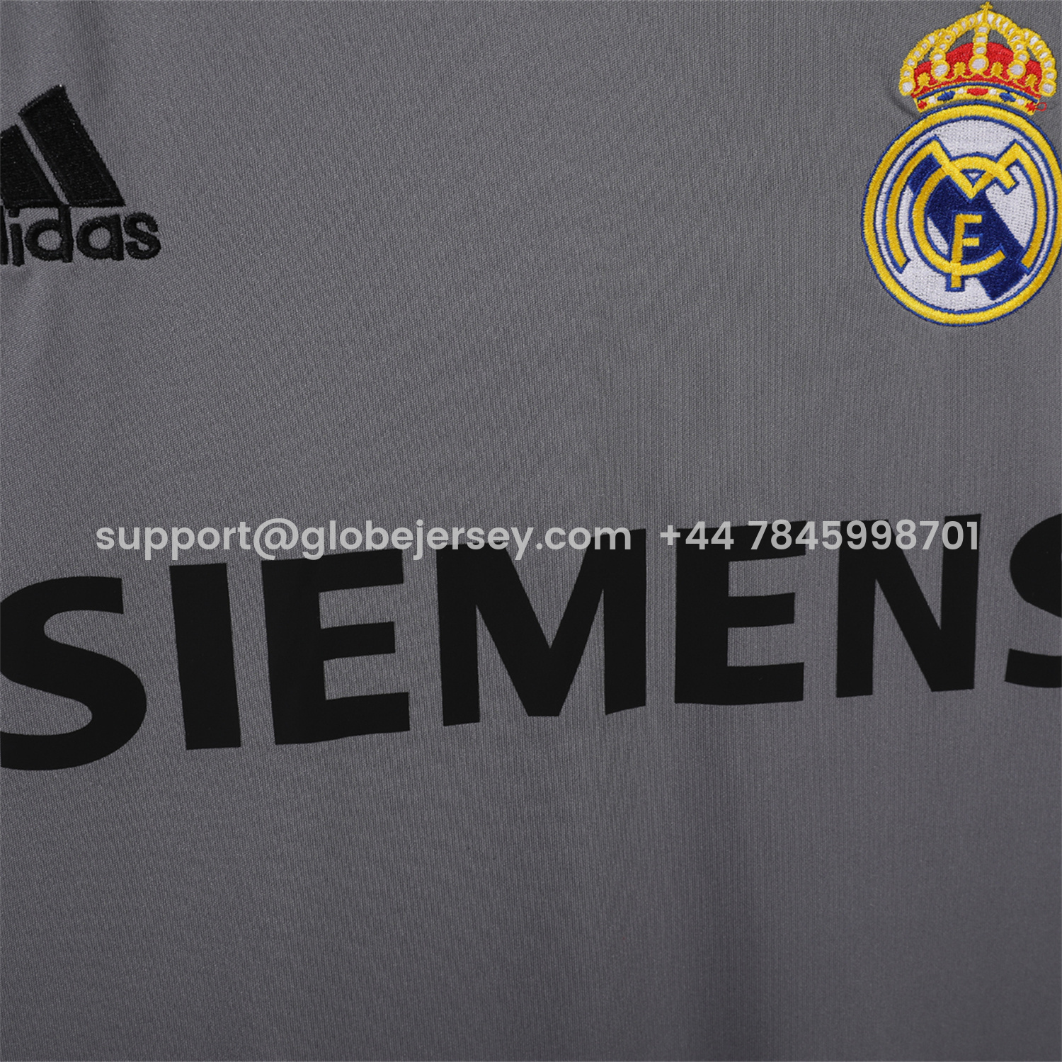 GlobeJersey-Retro Real Madrid 04-05 Third Grey Jersey