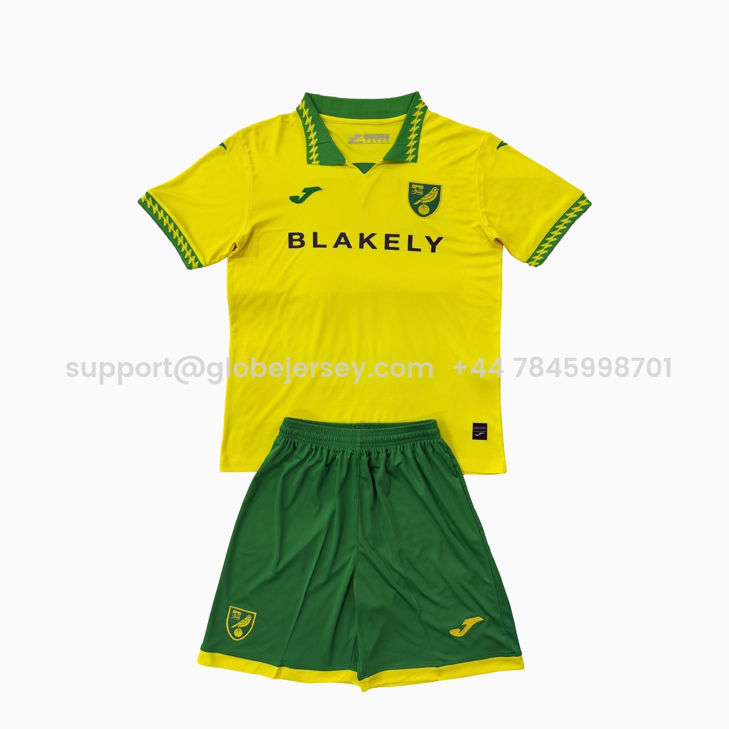 GlobeJersey-Norwich City 25-26 Home Kids Kit